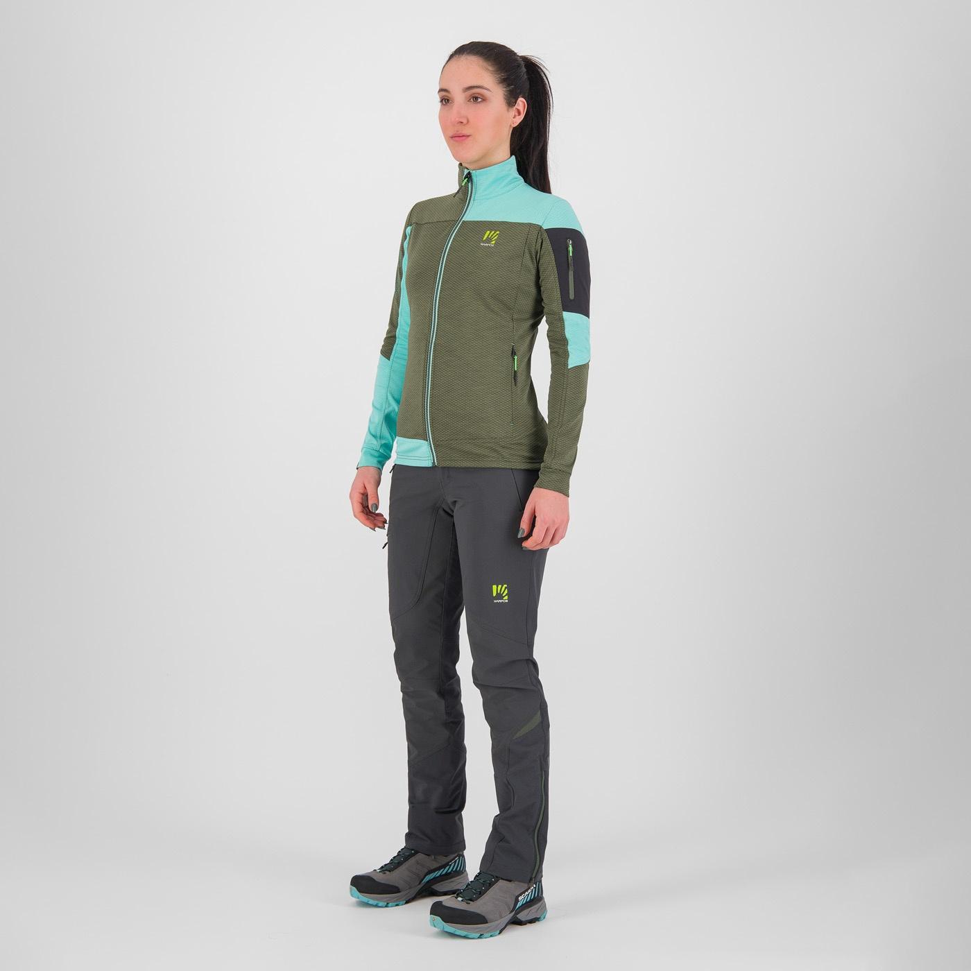 Cherz w fleece - thyme/aqua sky - karpos