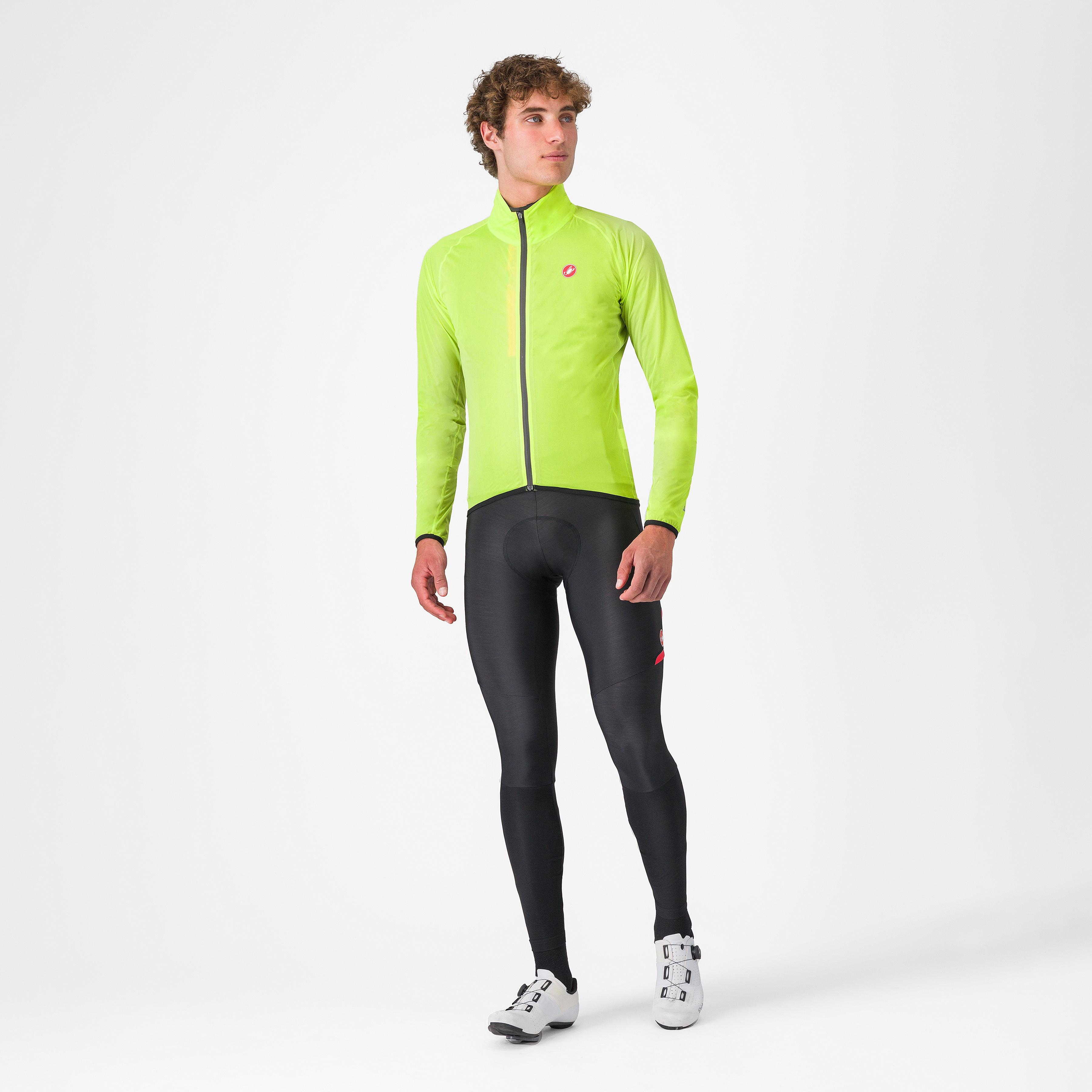 Squall shell jacket - electric lime/black - castelli