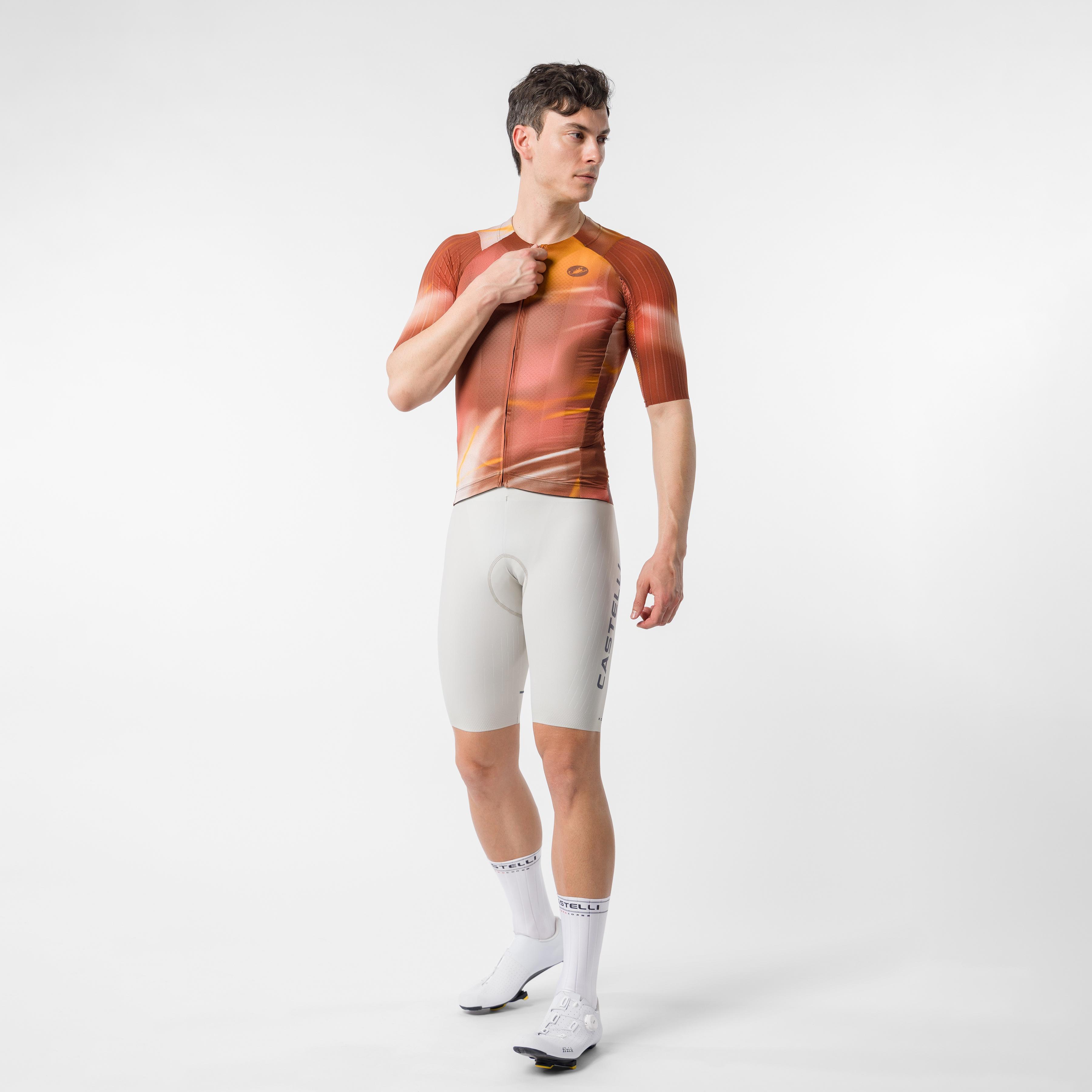 Free aero race s kit bibshort - silver moon/smoky gray - castelli