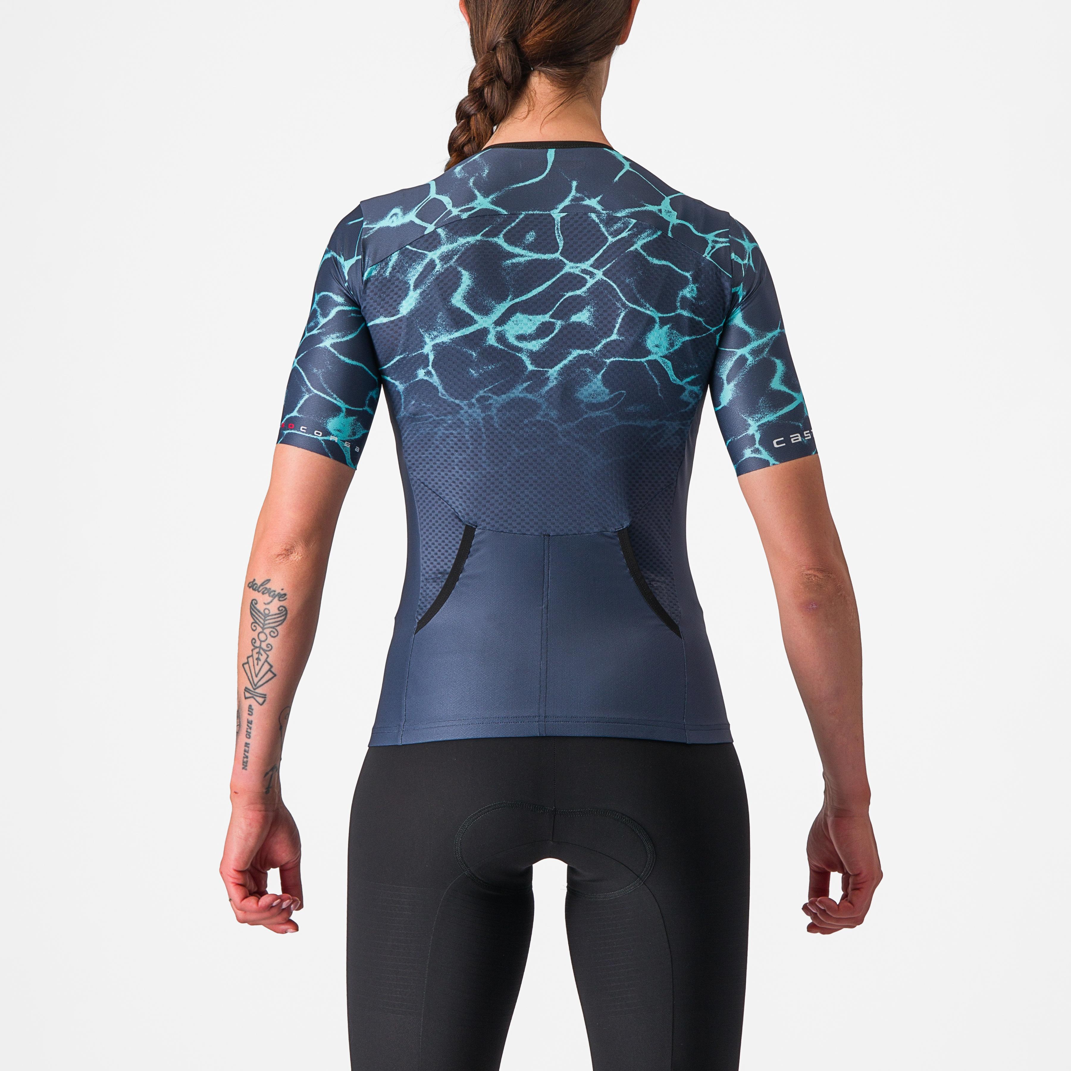 Free speed 2 w race top - belgian blue/light turquoise - castelli