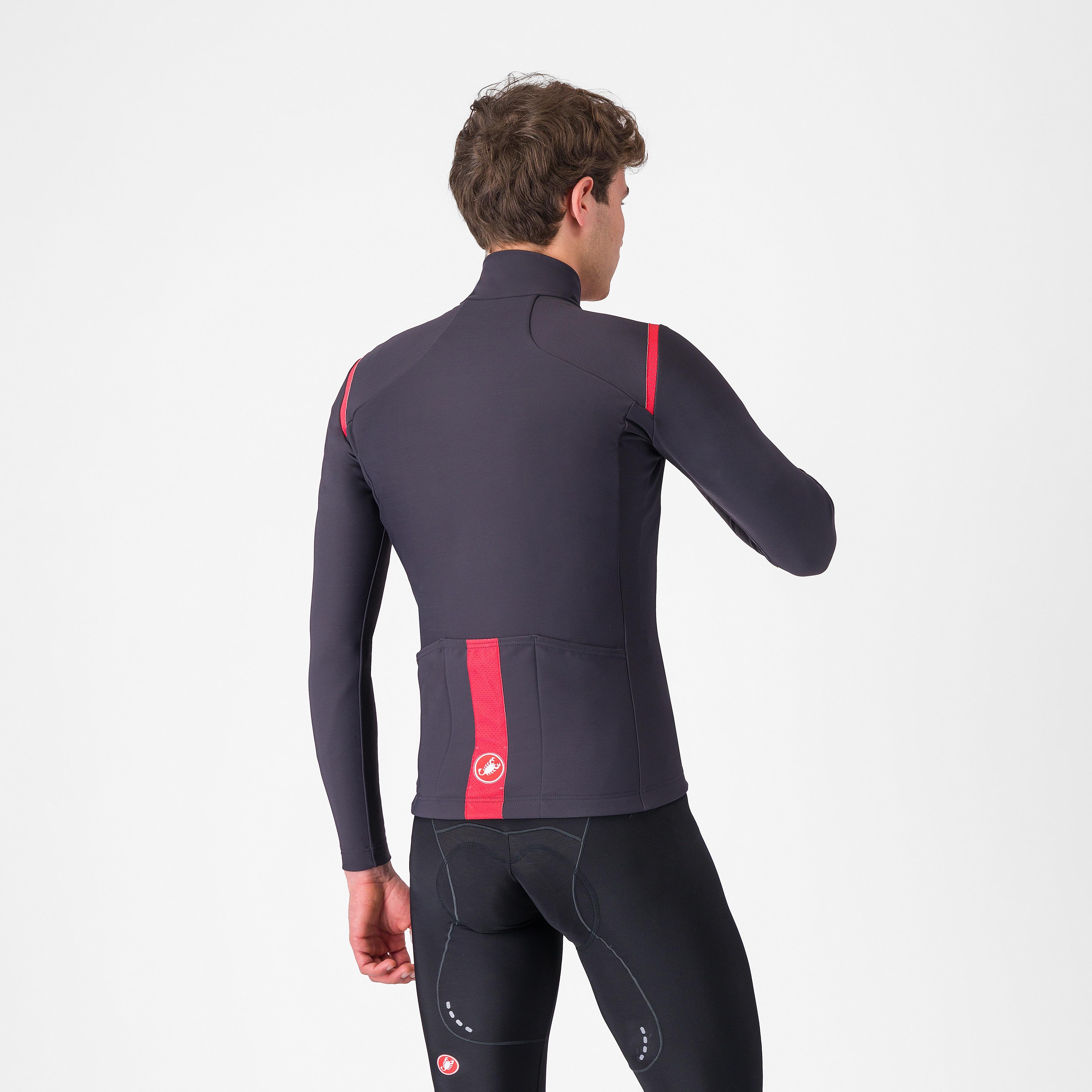 Tutto nano ros jersey - dark gray/red - castelli