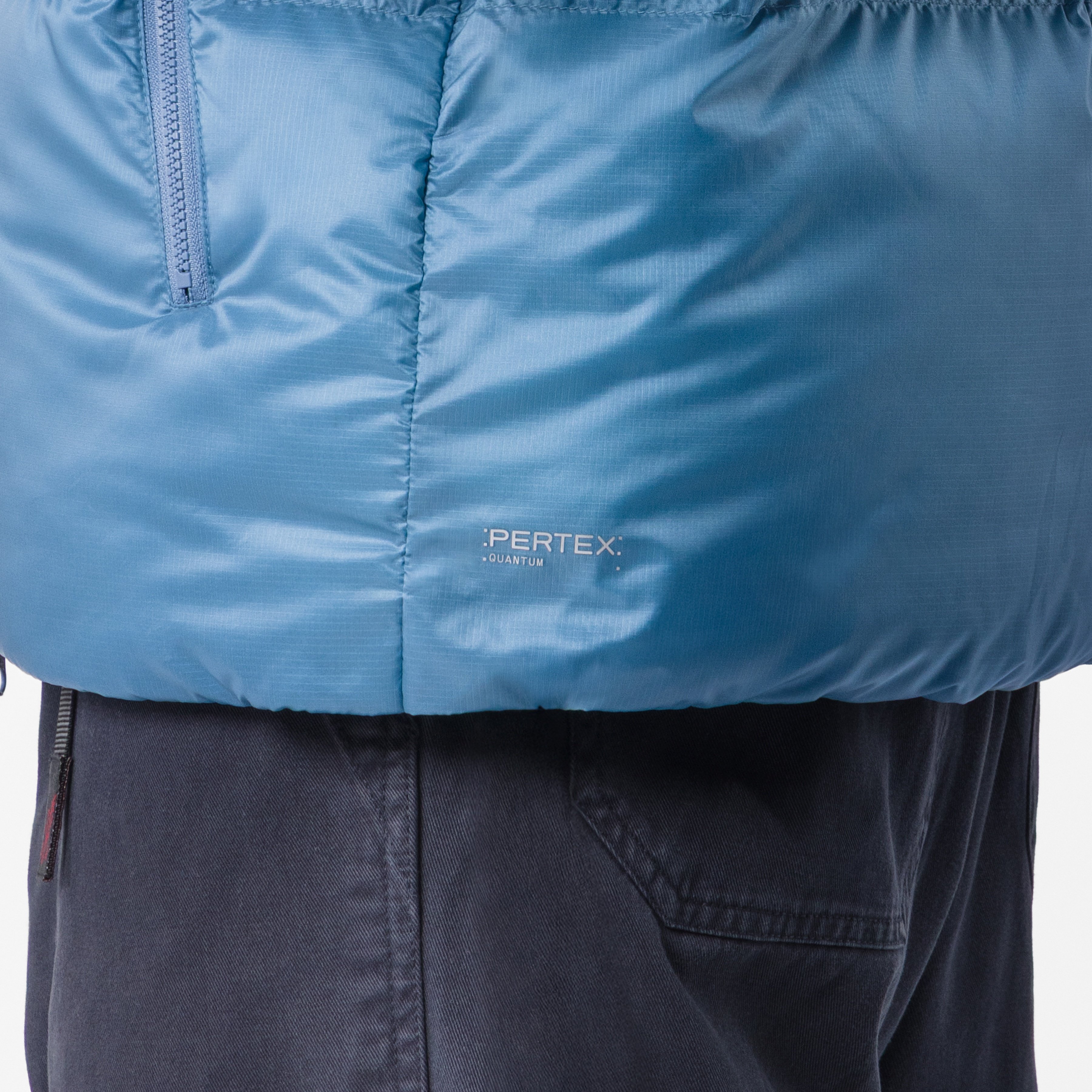 Down puffer jacket - metallic blue - castelli