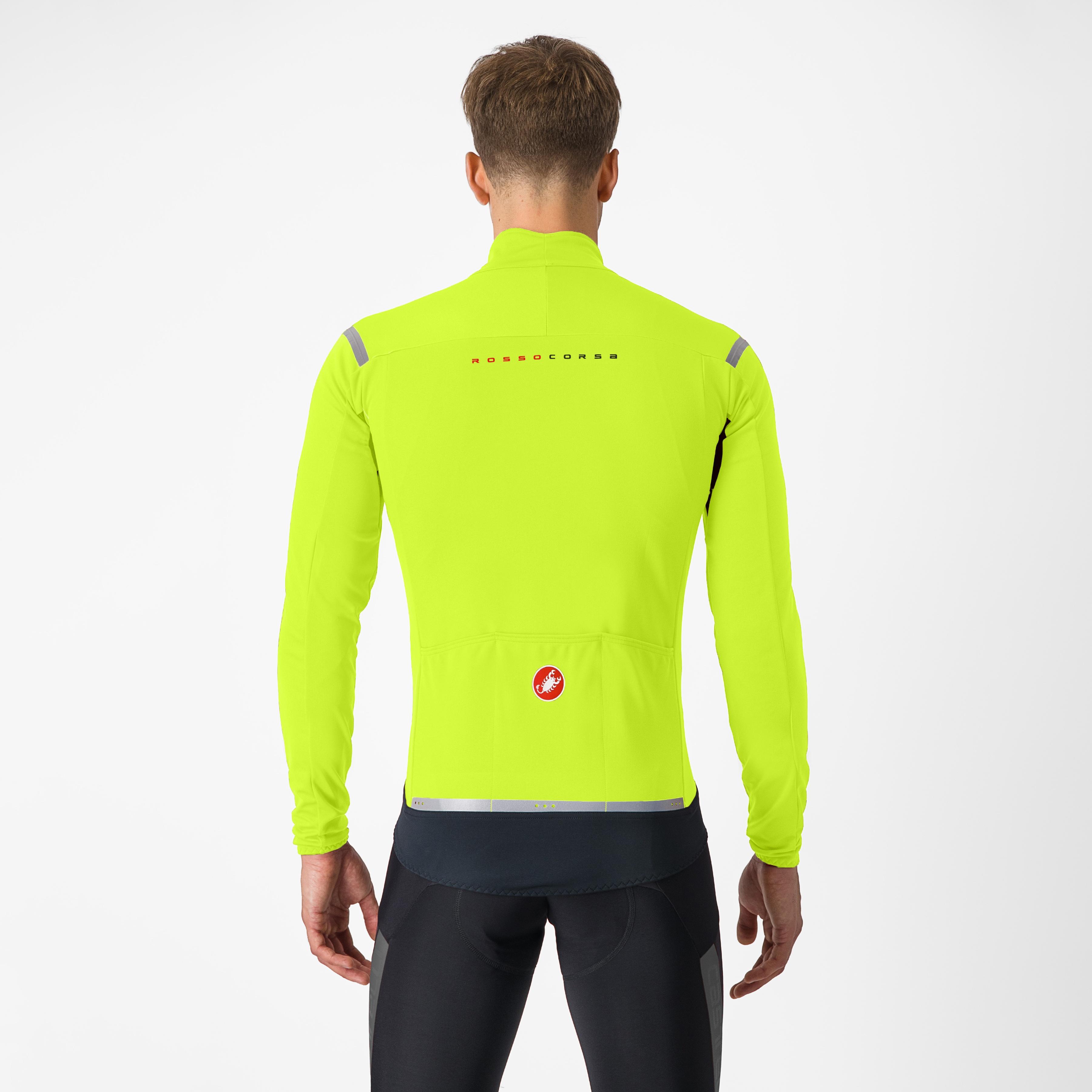 Perfetto ros 2 jacket - yellow fluo/silver reflex - castelli