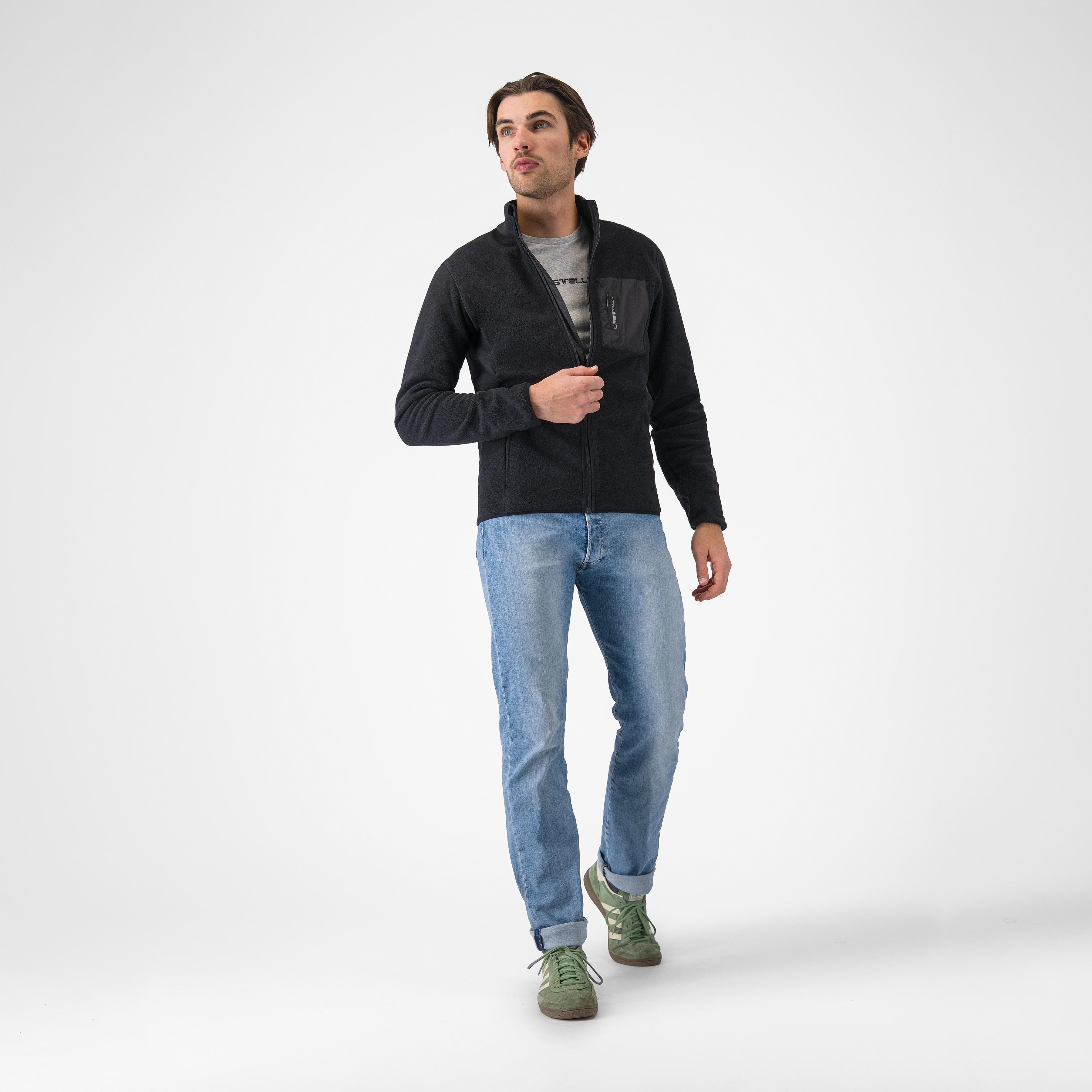 Classico fleece jacket - black - castelli