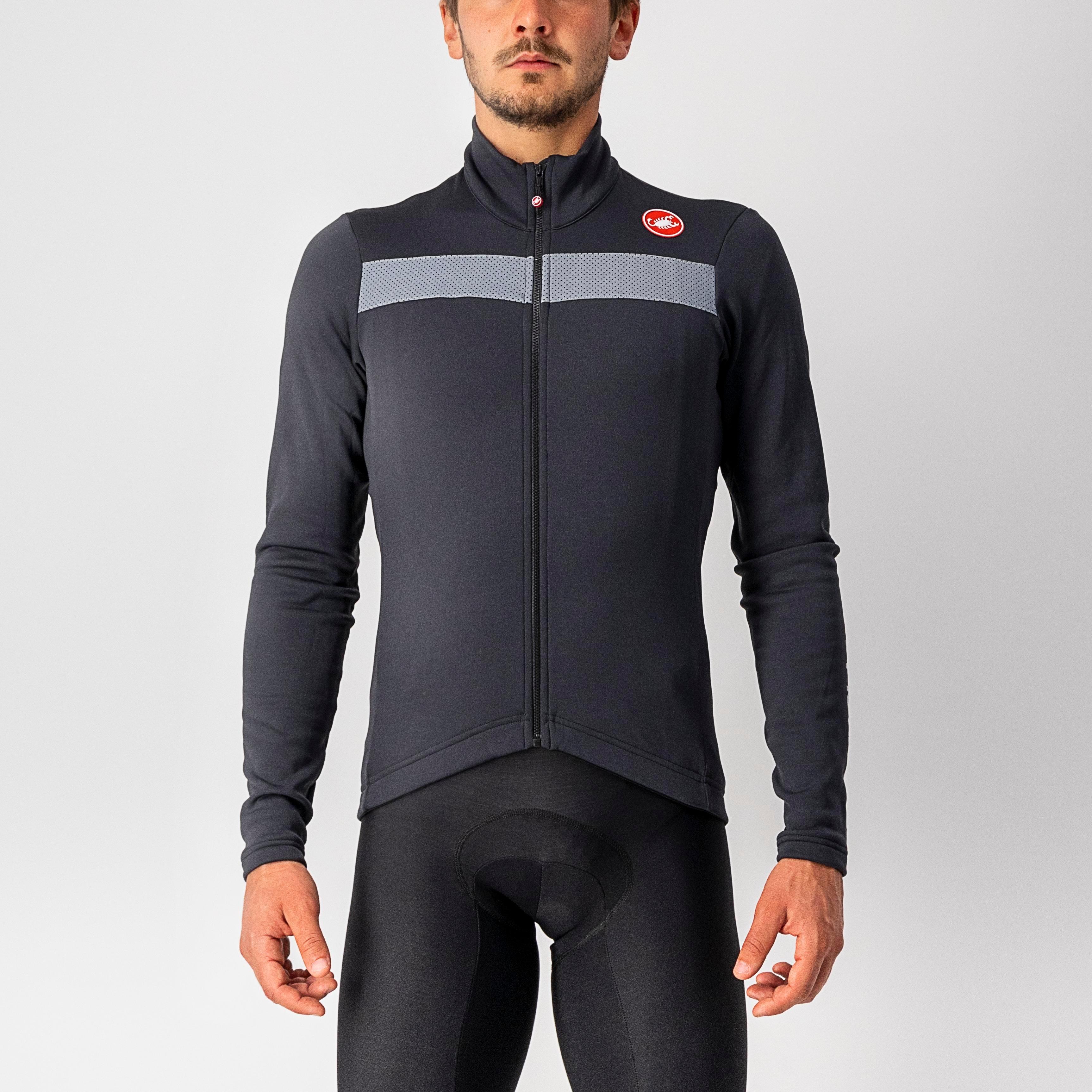 Puro 3 jersey fz - light black/silver reflex - castelli