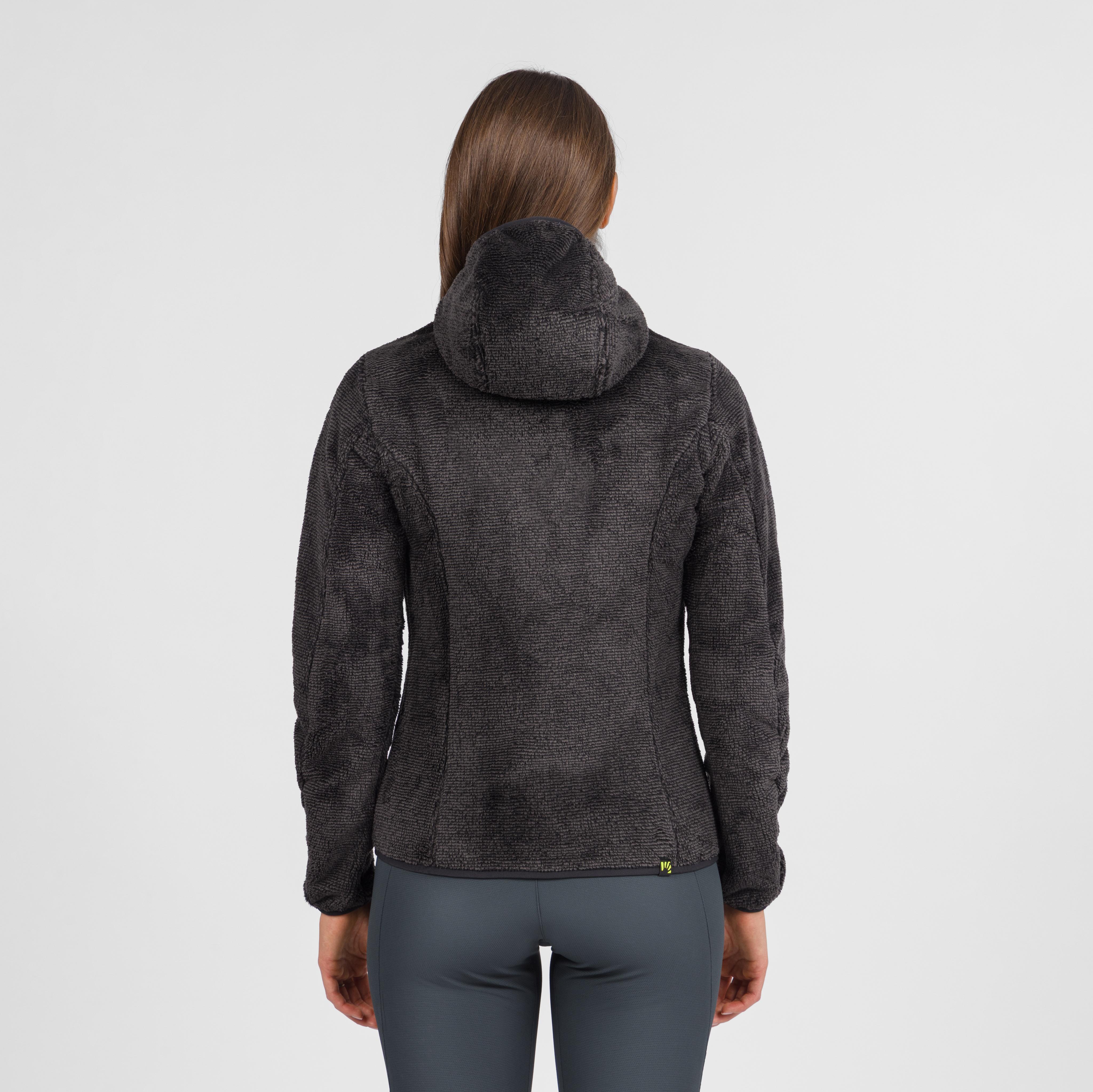 Vertice hoodie w fleece - black - karpos