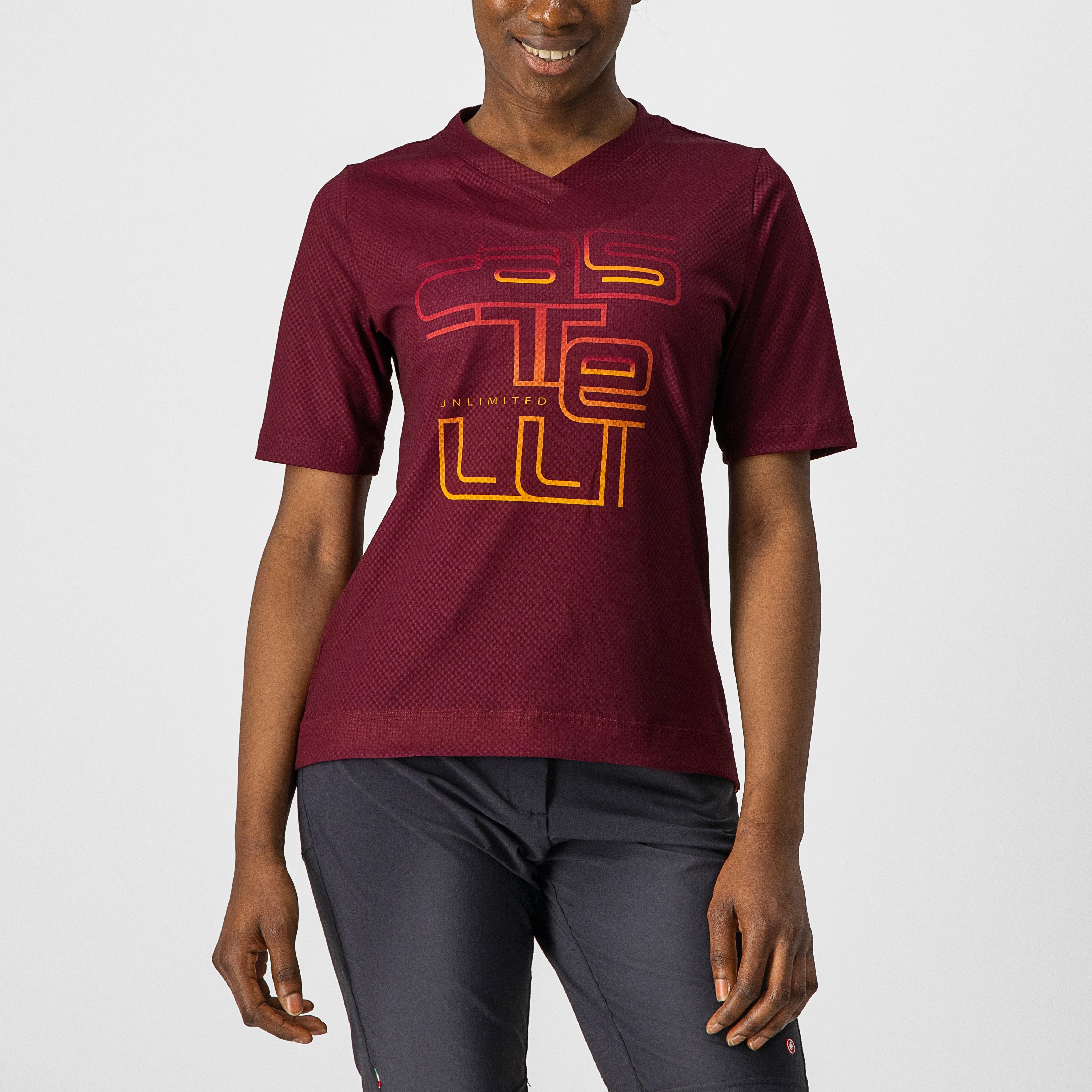 Trail tech w tee - barbaresco red - castelli