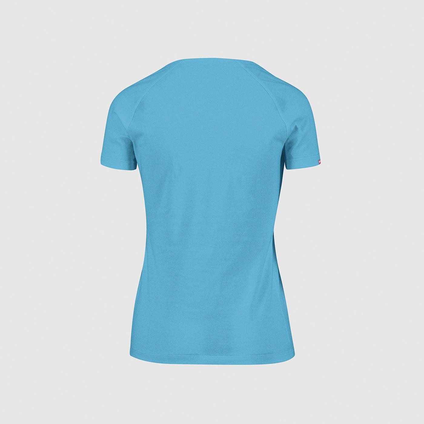 Berto cotton w t-shirt - blu atollo - karpos