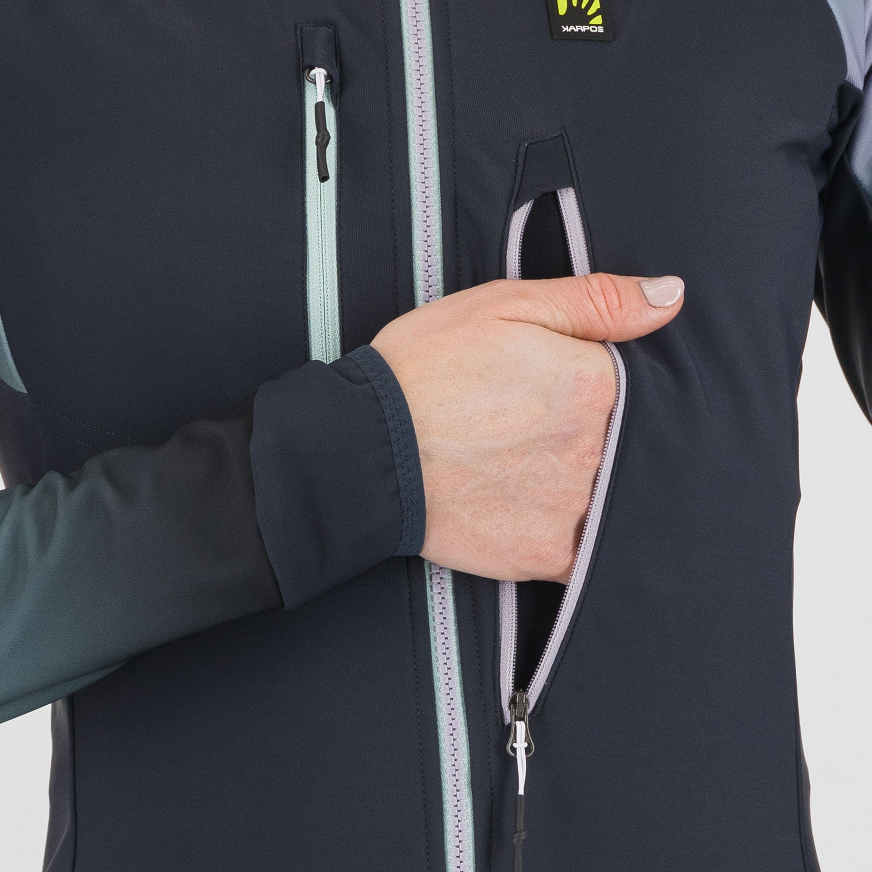 Alagna 2.0 w jacket - woodl.gray/lavender - karpos