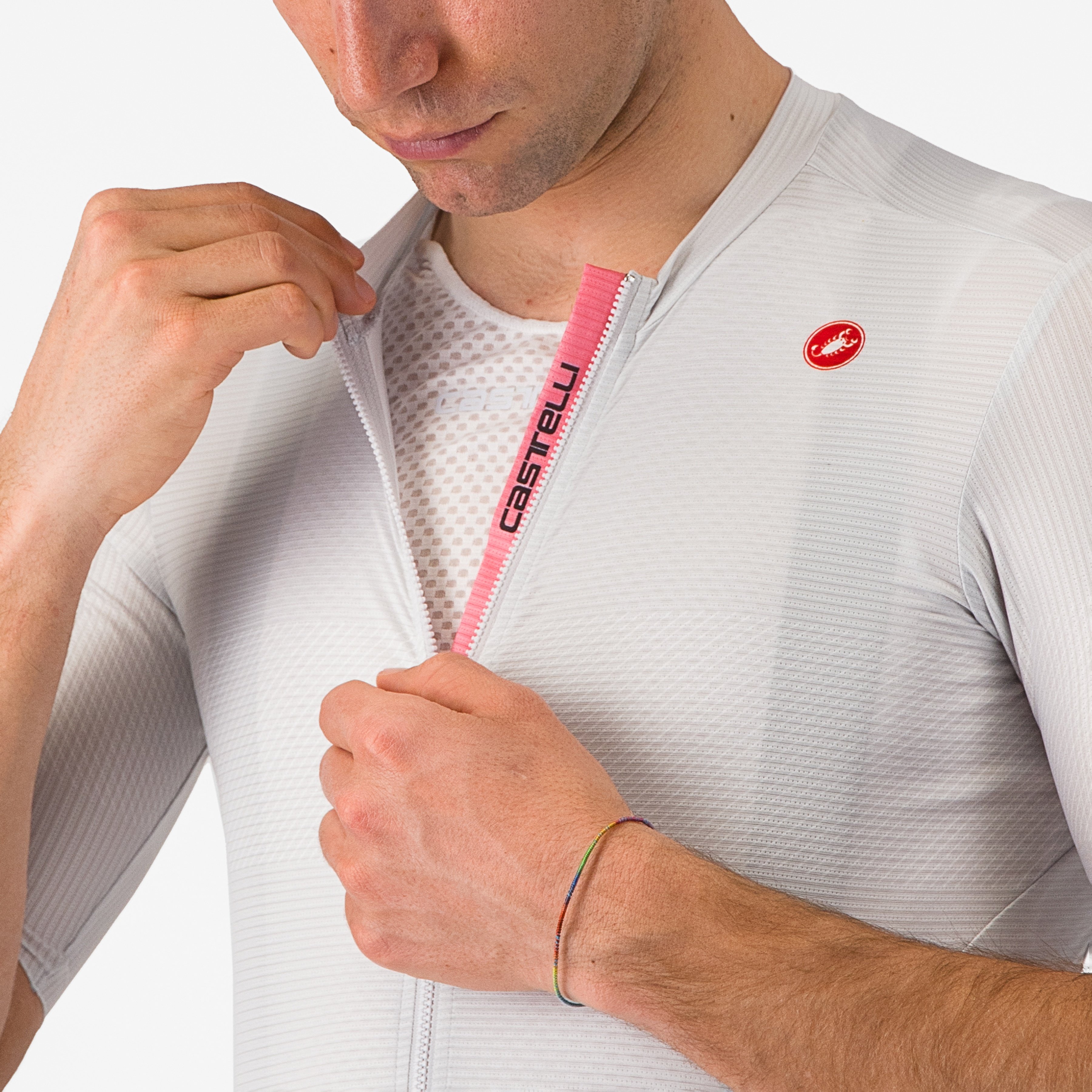 #giro trofeo jersey - grigio argento - castelli