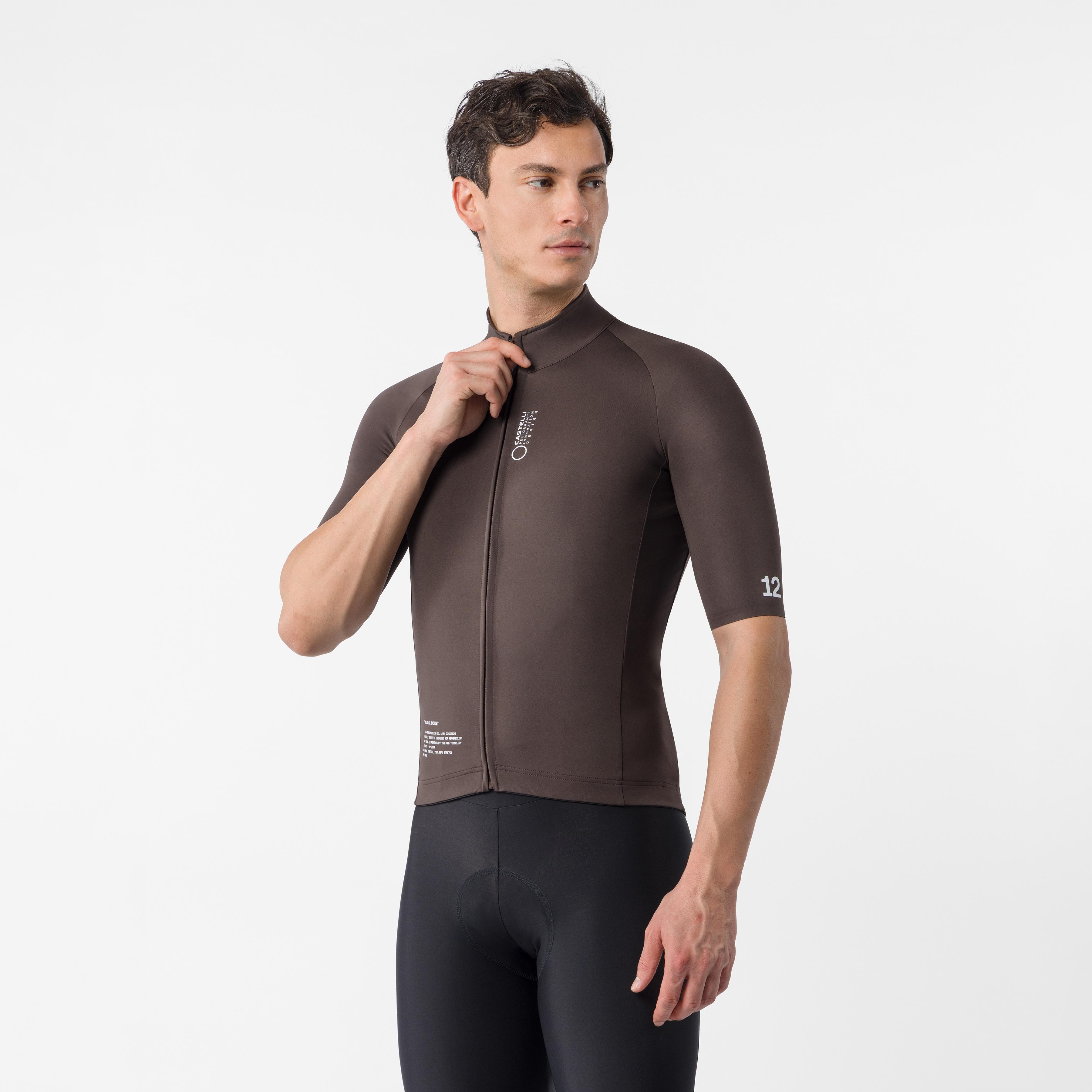 Do.di.ci. short sleeve jacket - chestnut - castelli