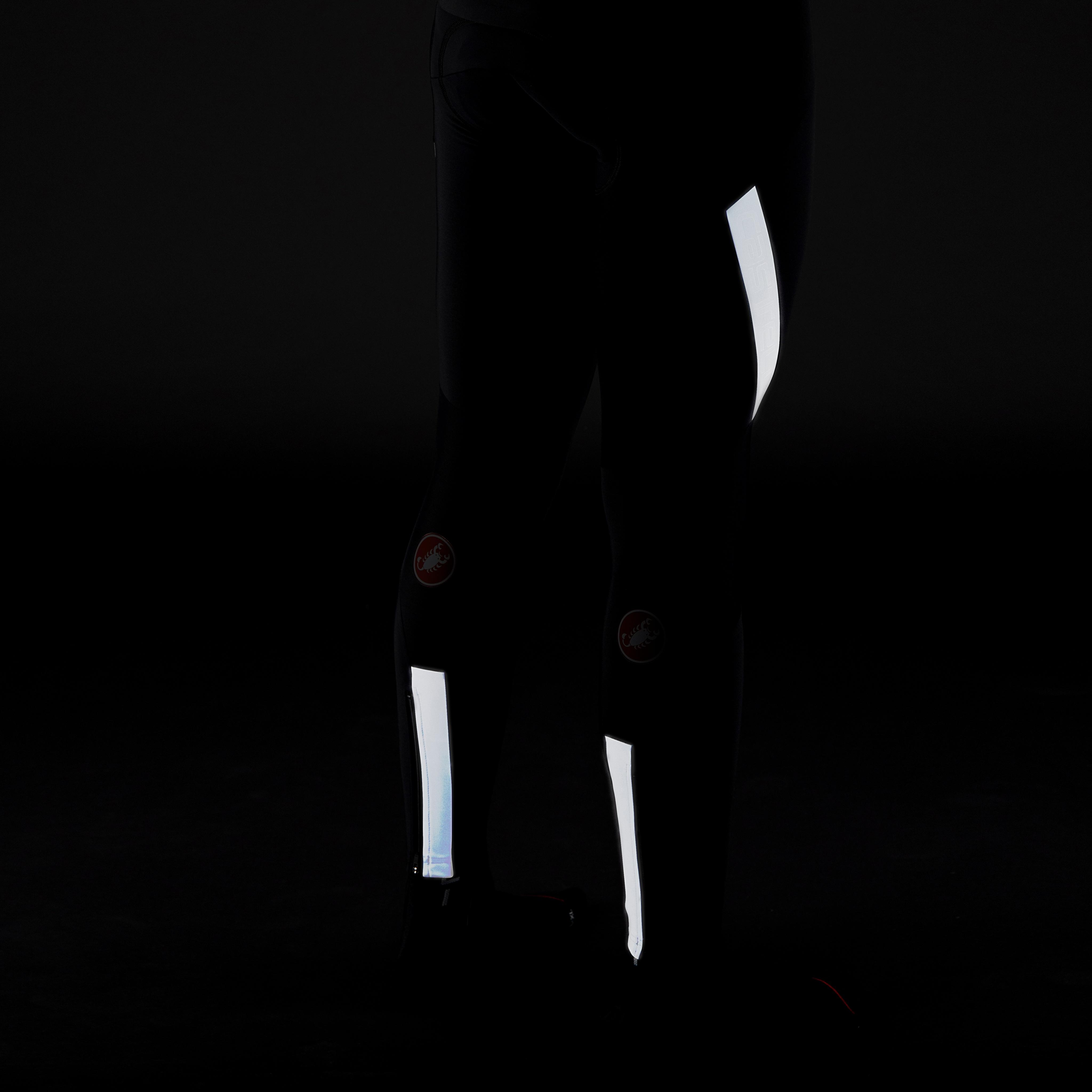 Sorpasso ros bibtight - black/silver reflex - castelli