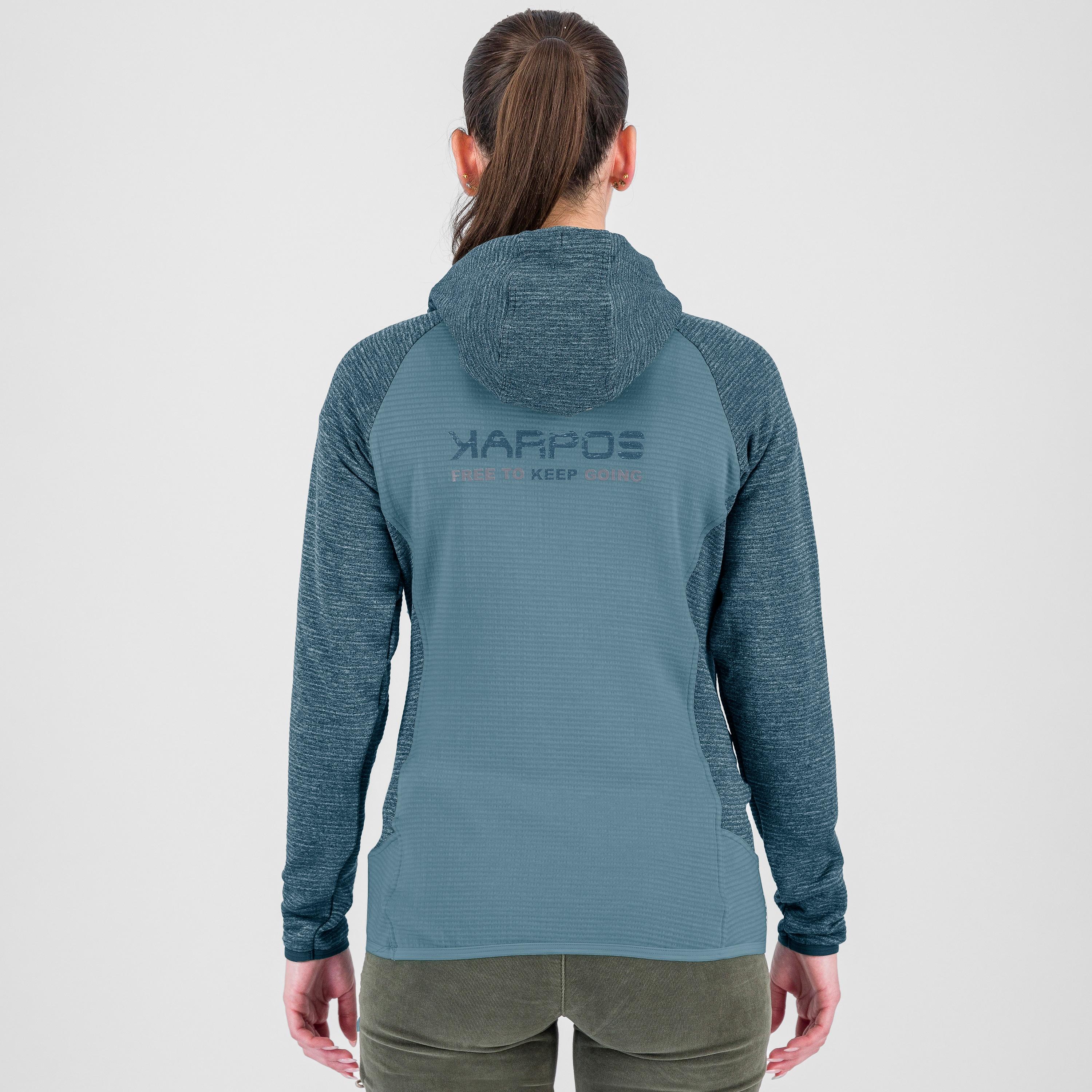 Camoscio w hoodie - mountain spring/bering sea - karpos