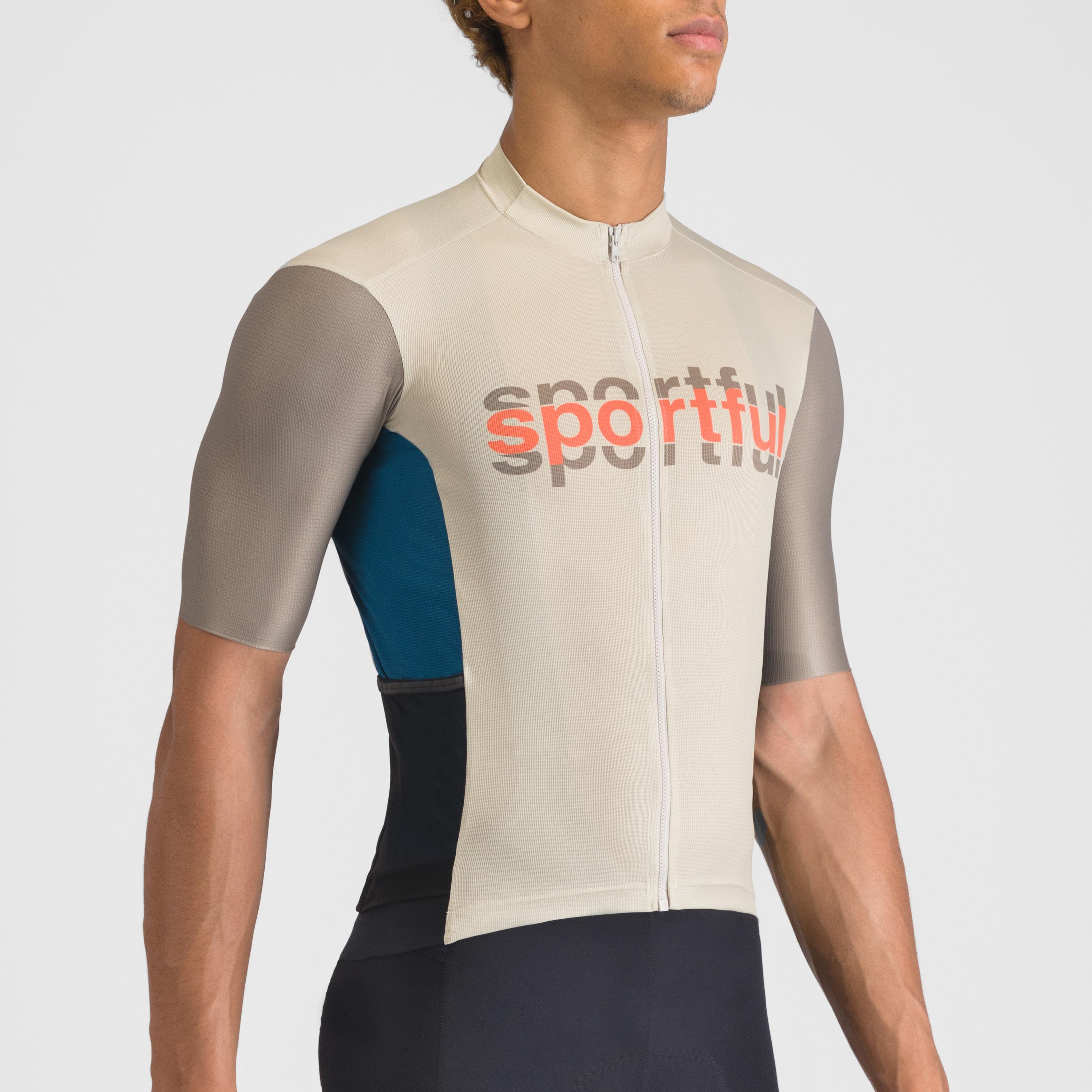 Supergiara logo jersey - abbey stone/olive green - sportful