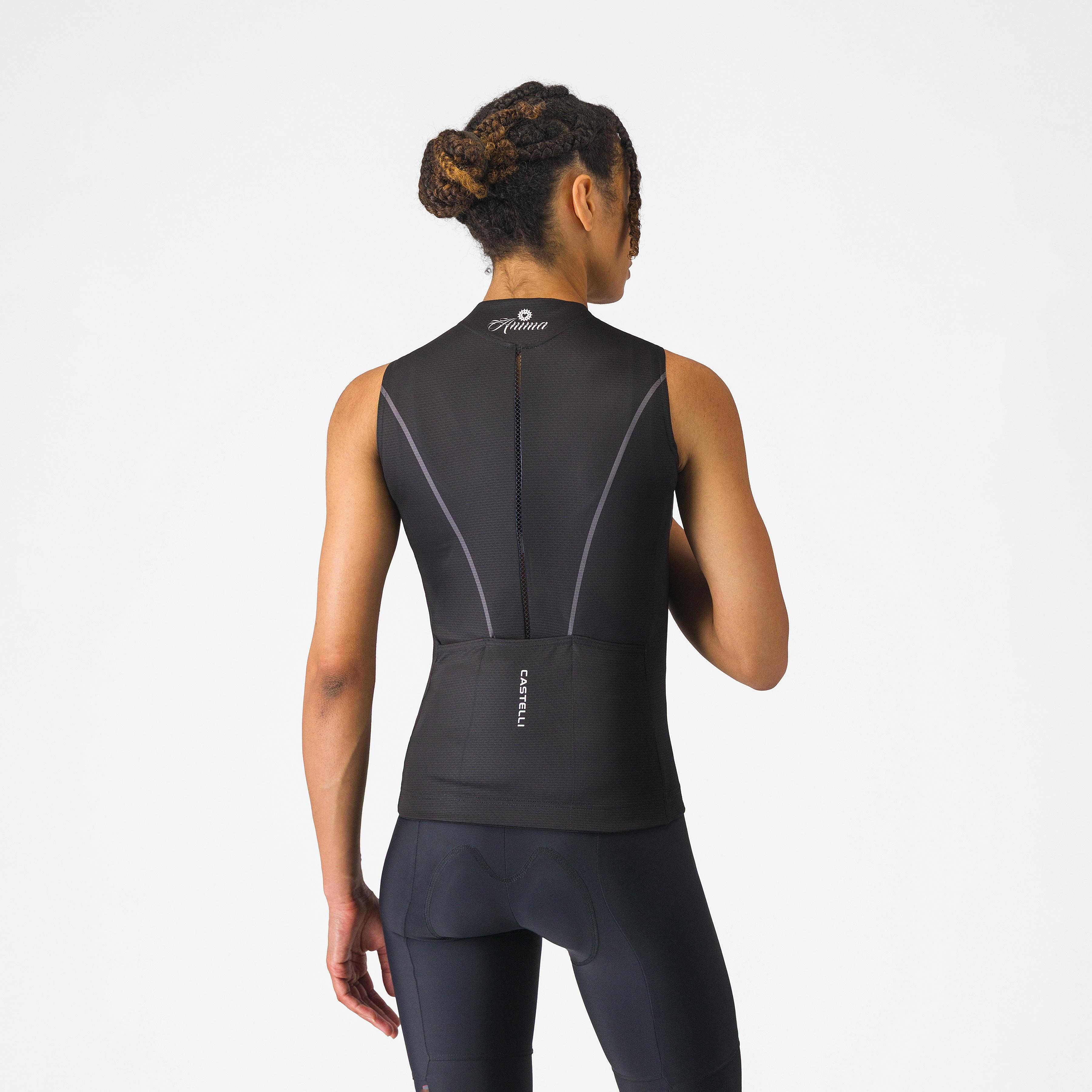 Anima flow sleeveless - black/white - castelli