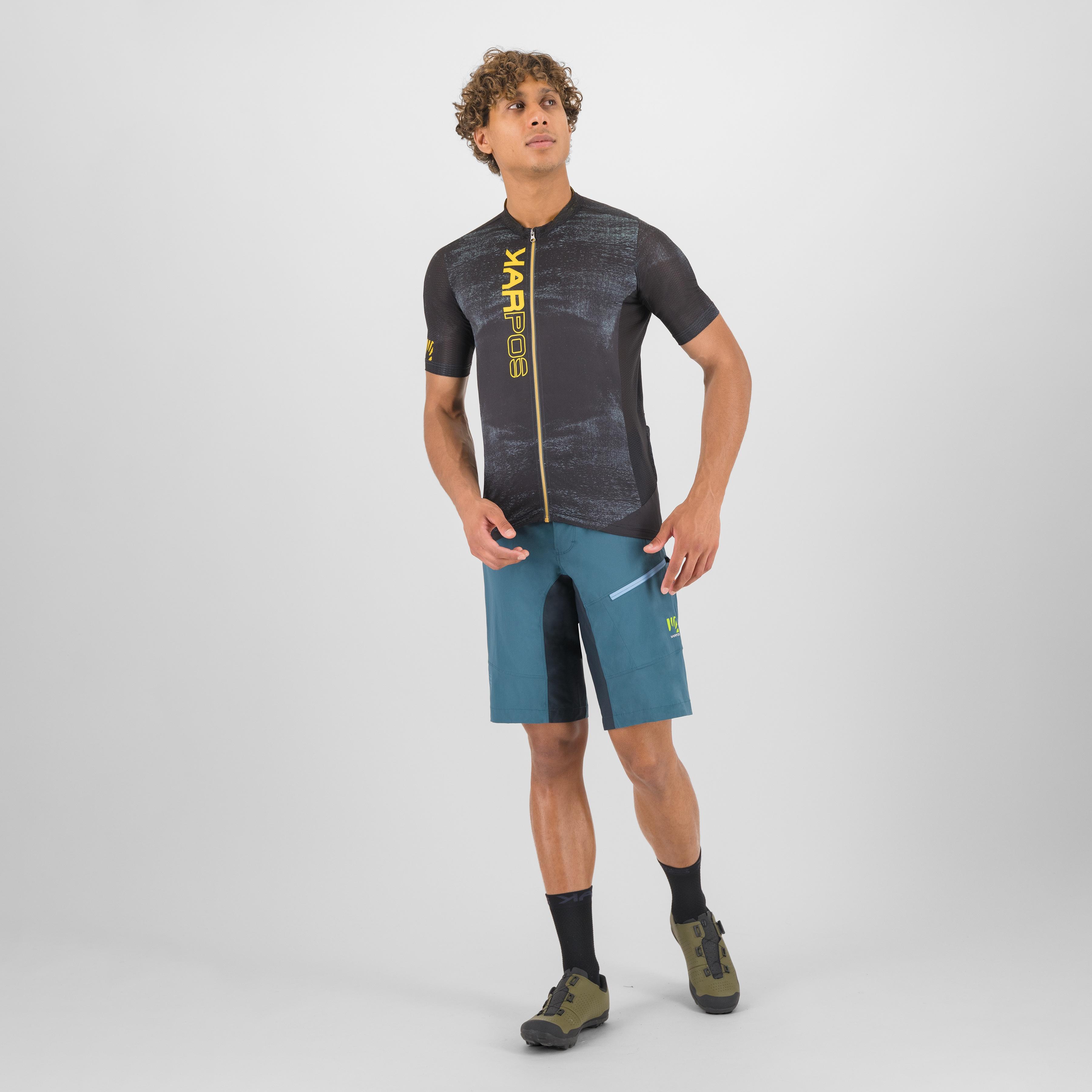 Green fire jersey - black/lemon curry - karpos