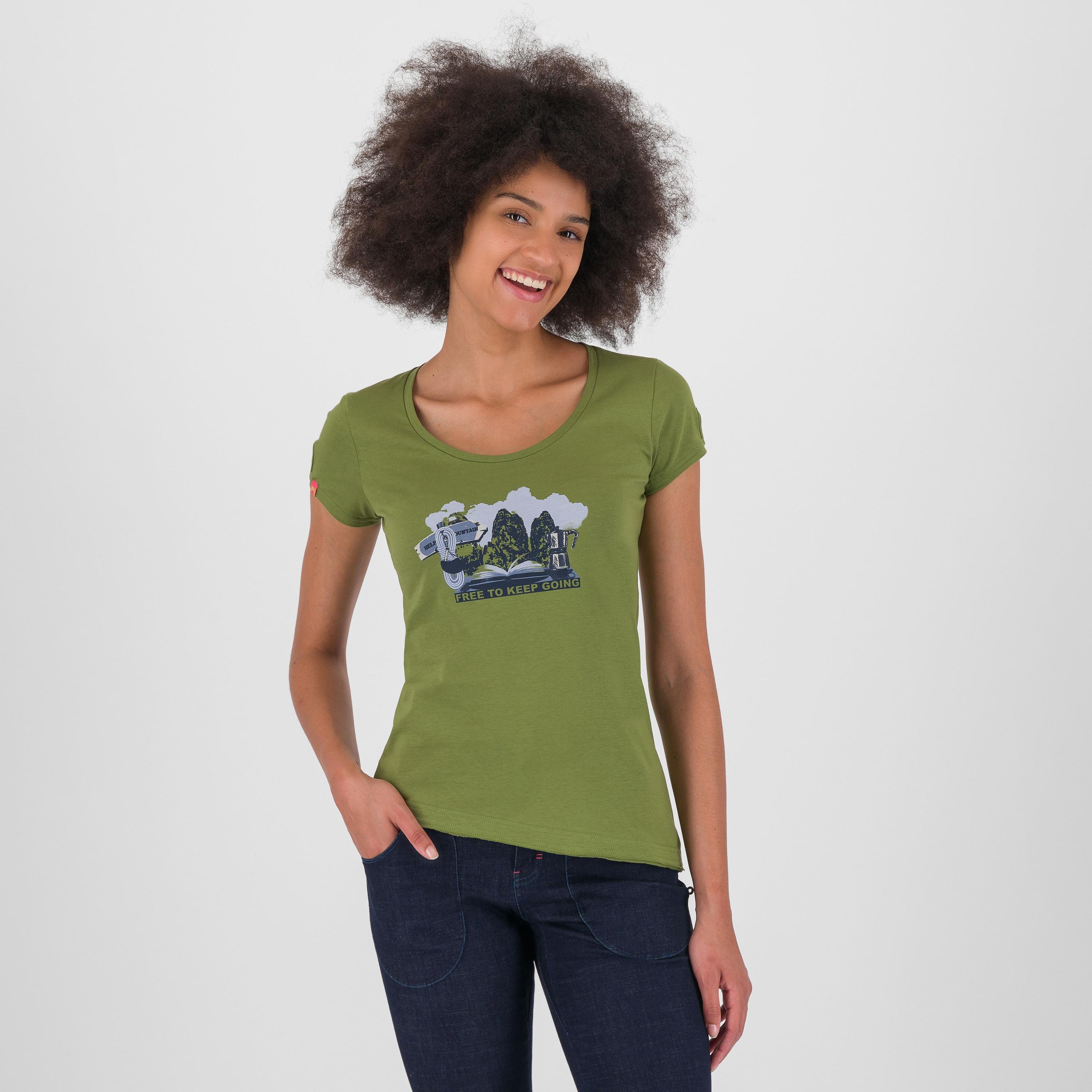 Anemone evo w t-shirt - cedar green - karpos