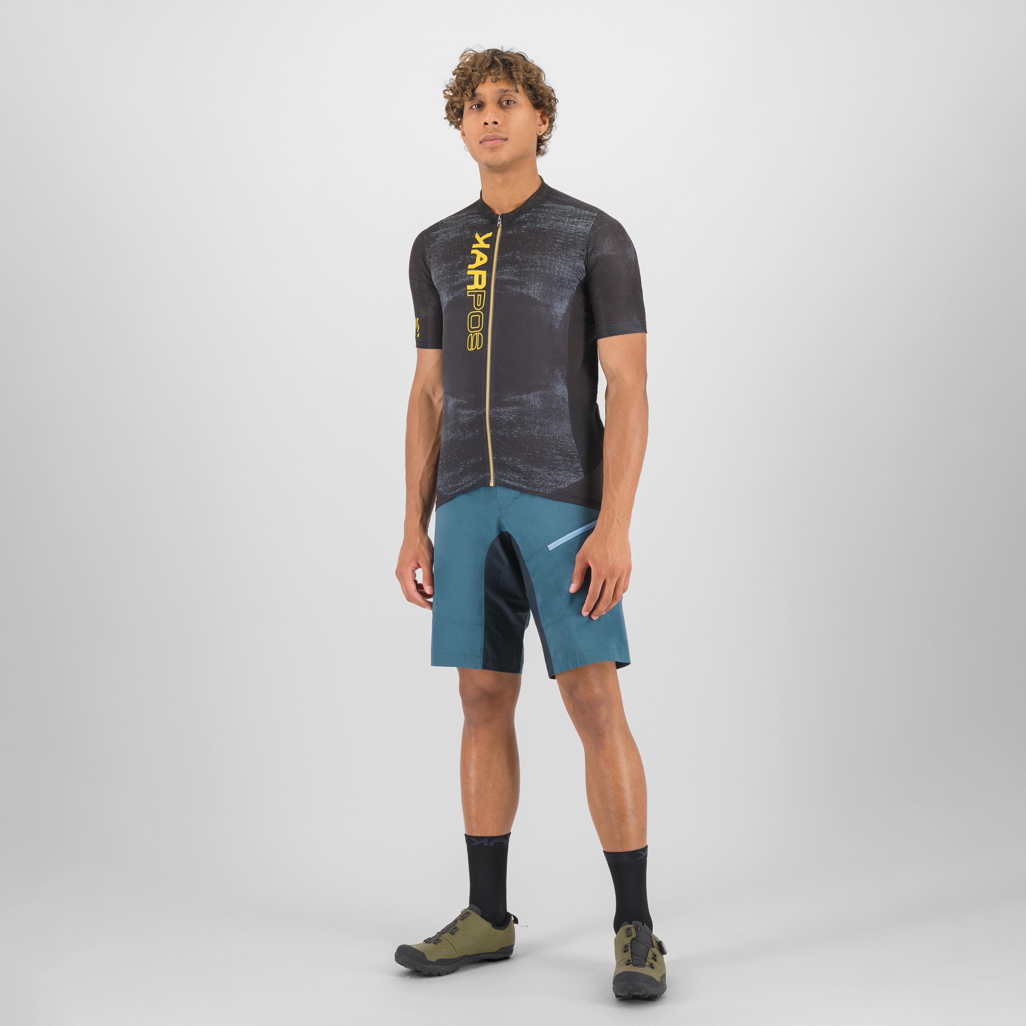 Green fire jersey - black/lemon curry - karpos