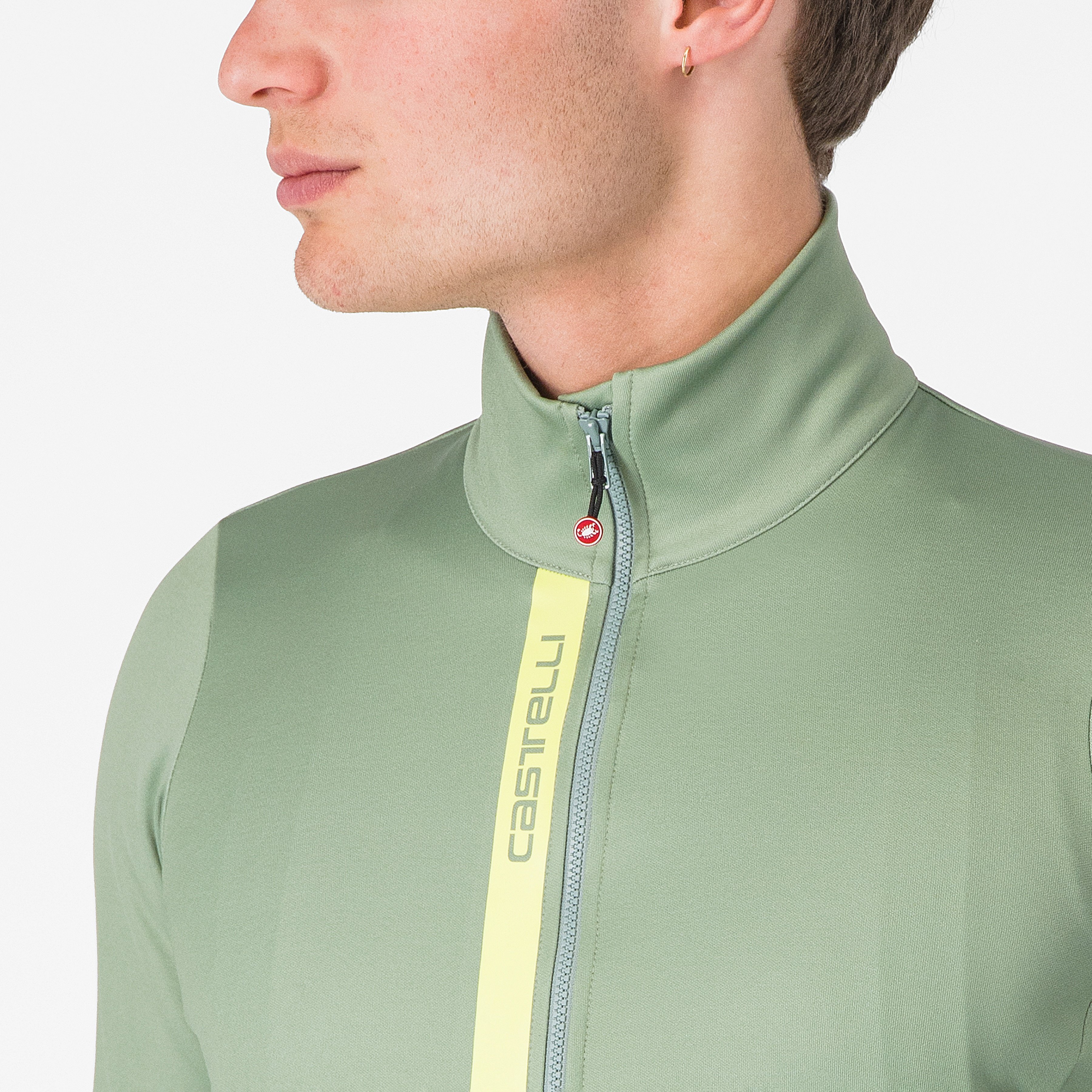 Entrata thermal jersey - green pepper/electric lime - castelli