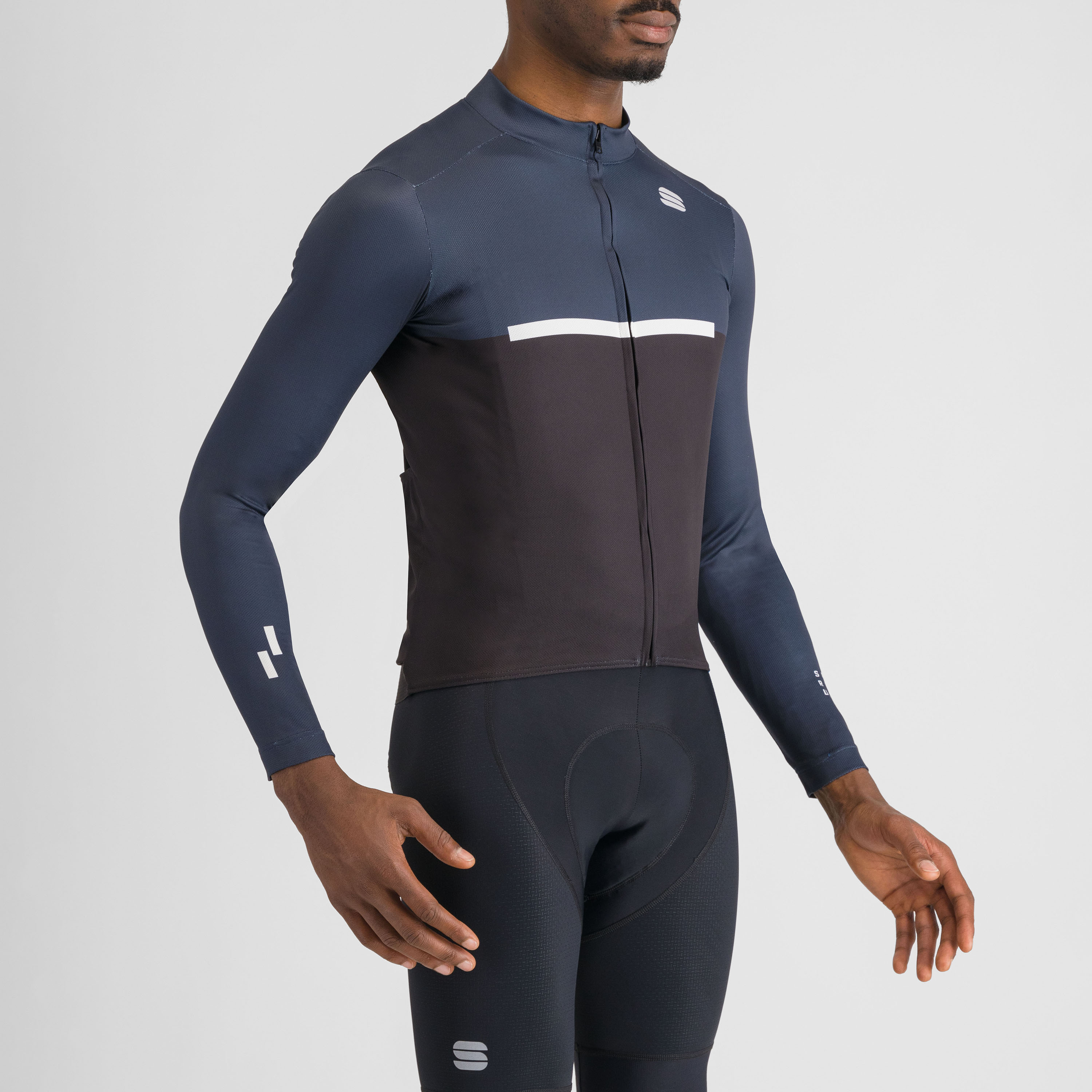 Pista thermal jersey - black blu white - sportful