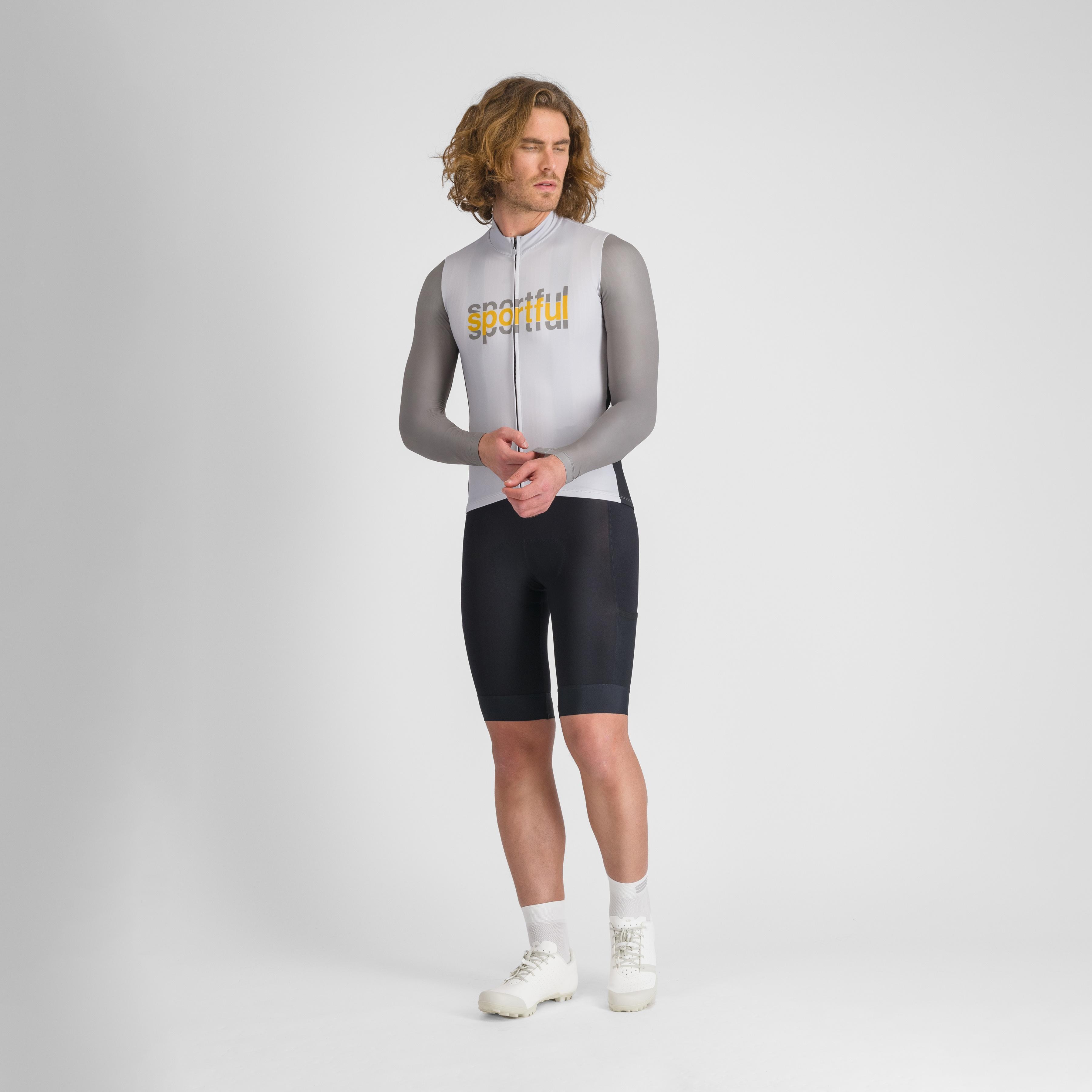 Supergiara logo thermal jersey - stone grey - sportful