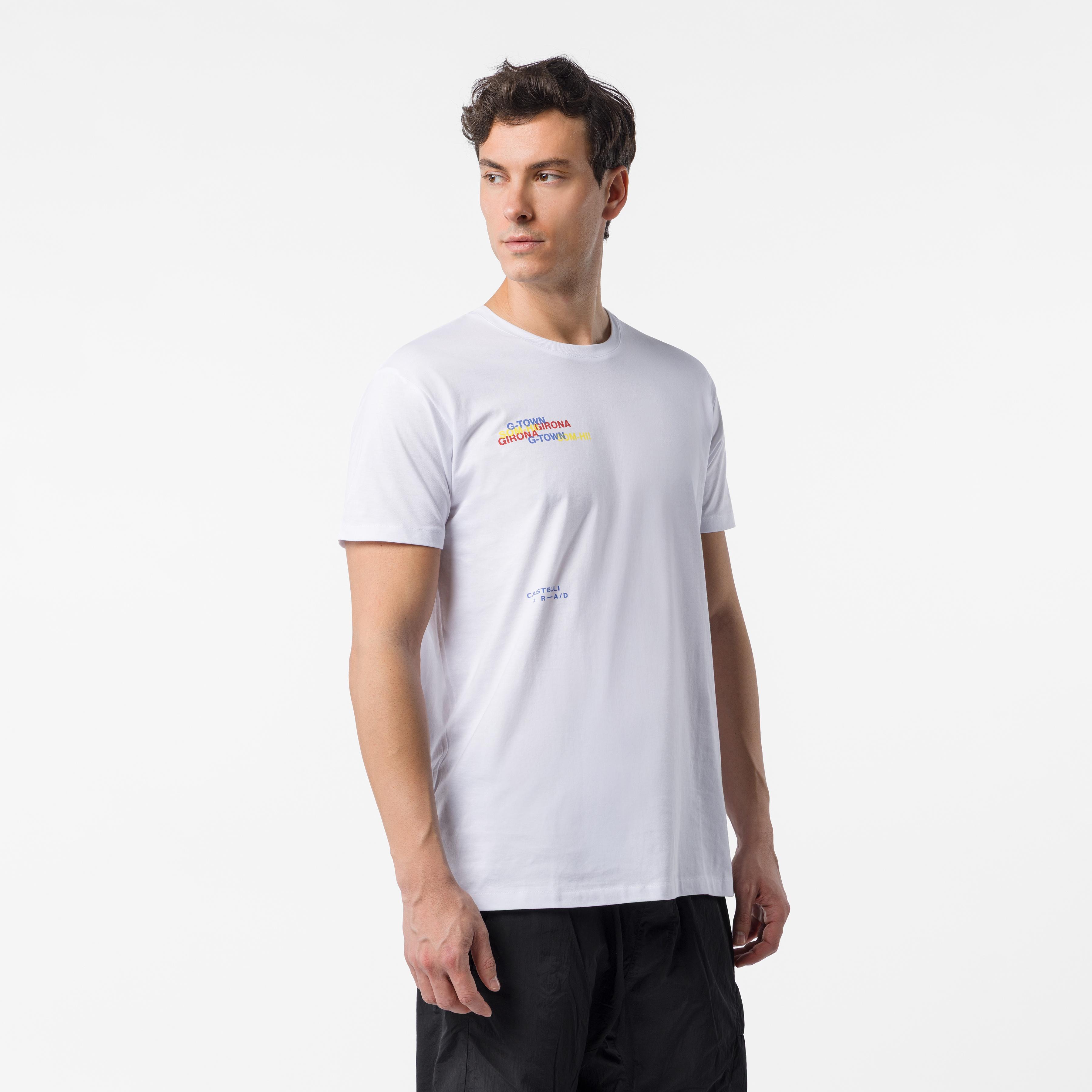 Custom t-shirt - white girona - castelli