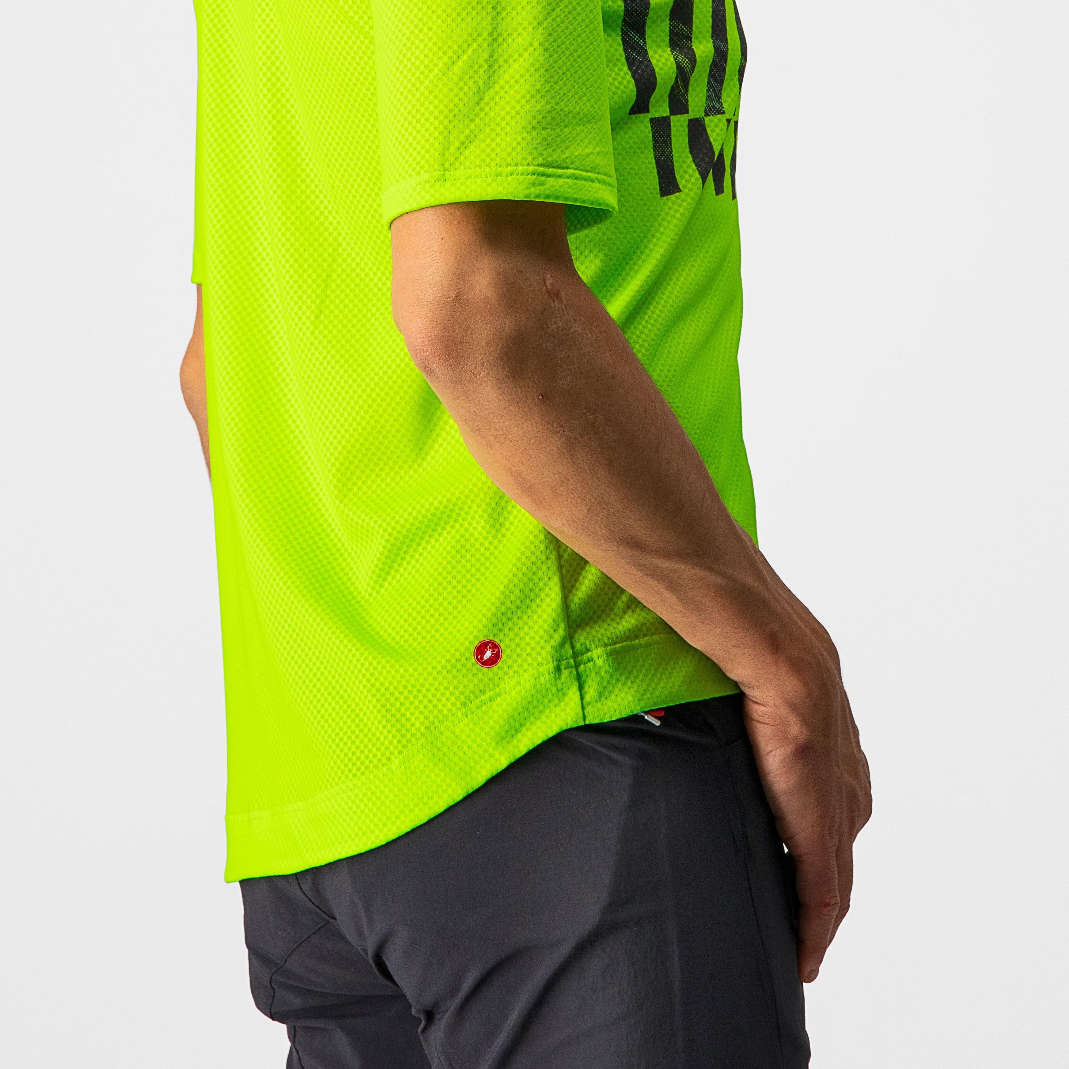Trail tech tee - electric lime/dark lime - castelli