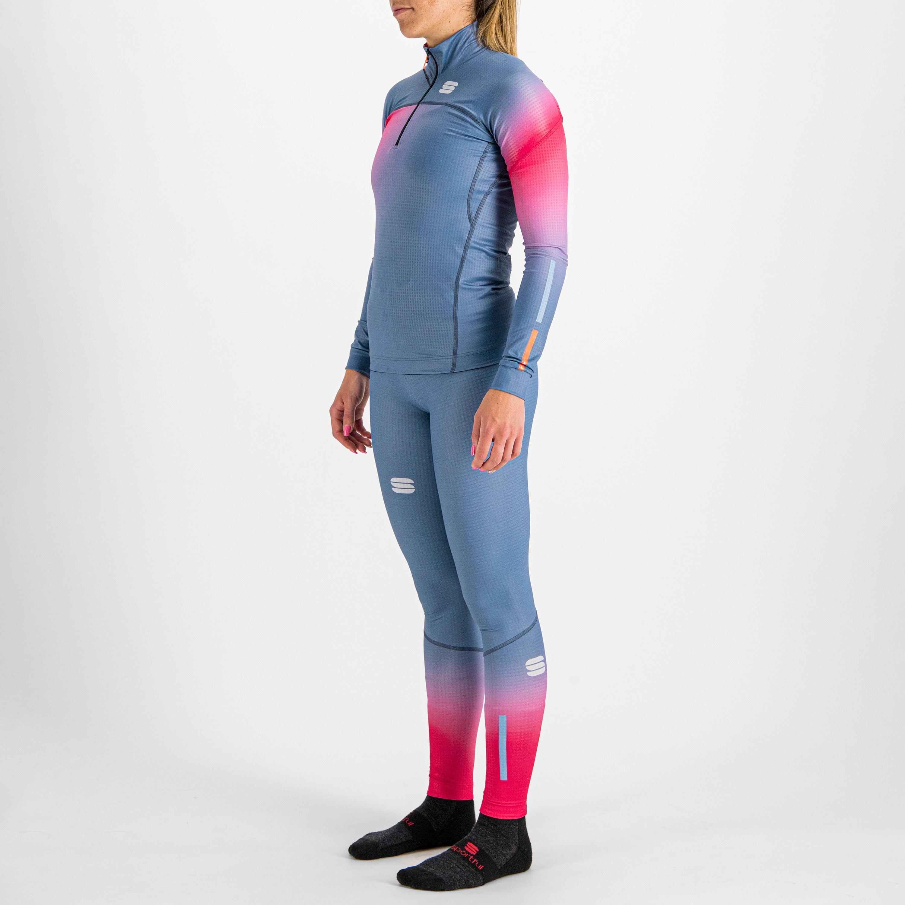 Apex w jersey - blue sea / raspberry - sportful