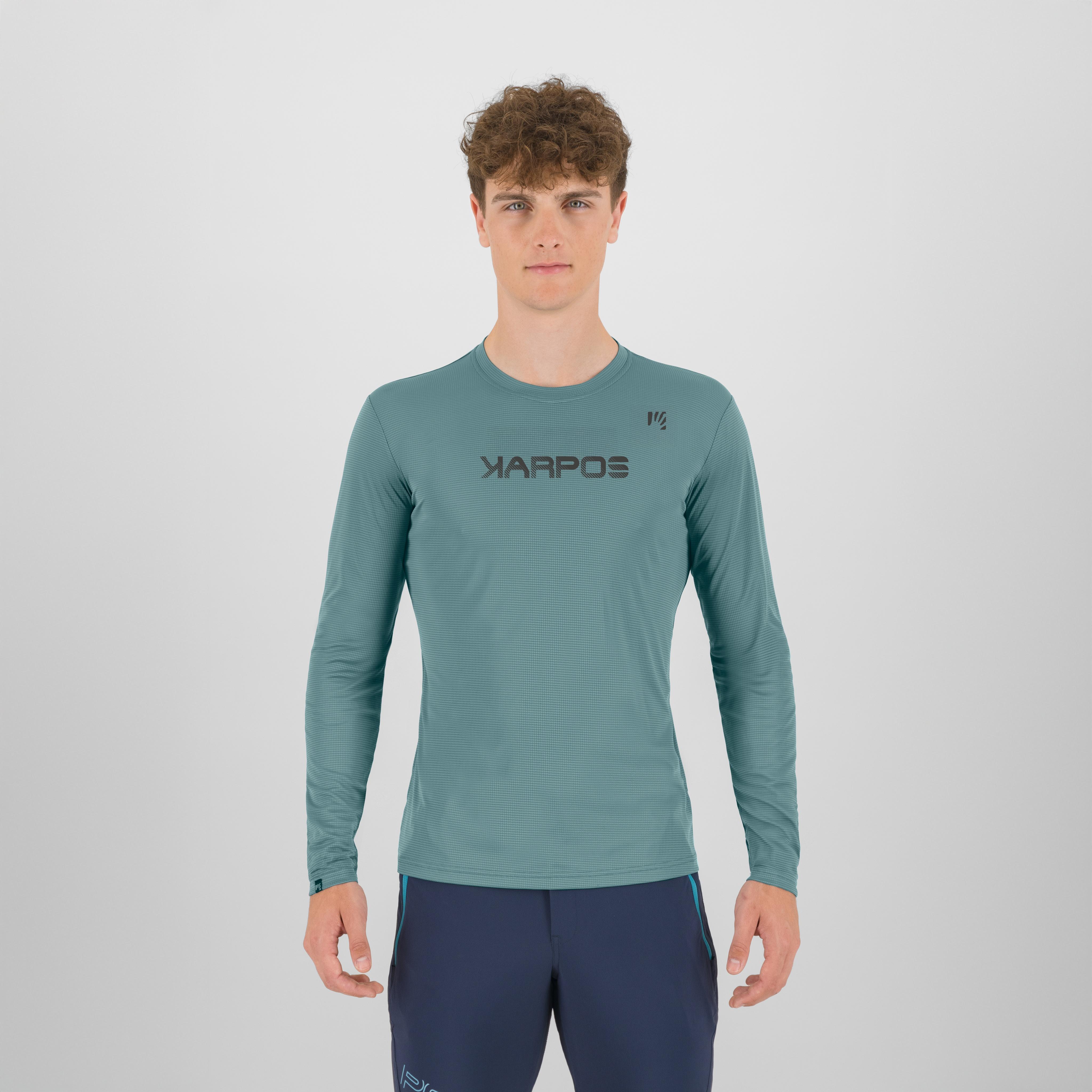 Loma evo long sleeve t-shirt - mineral blue - karpos
