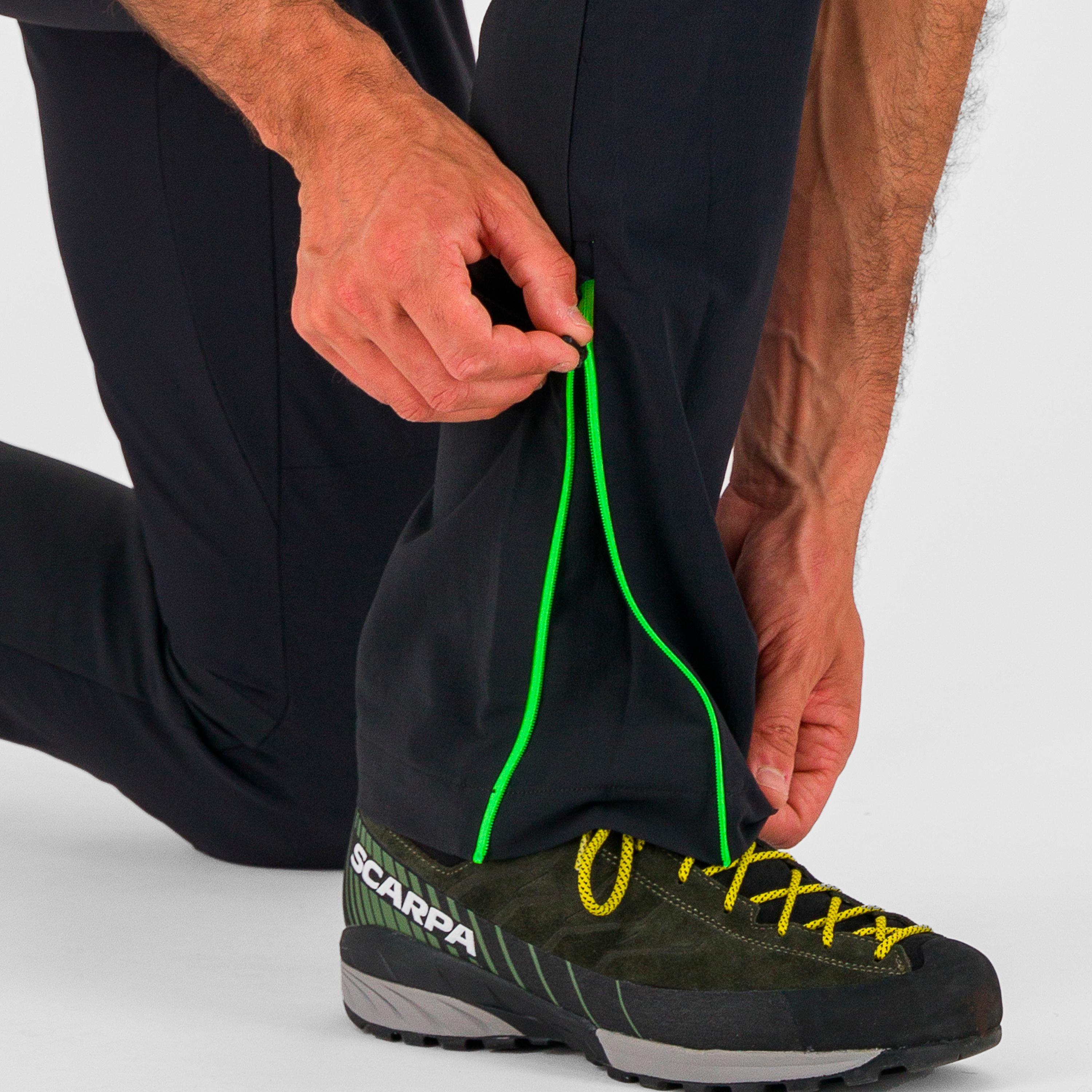 K-performance rock climbing pant - black/jasmine green - karpos
