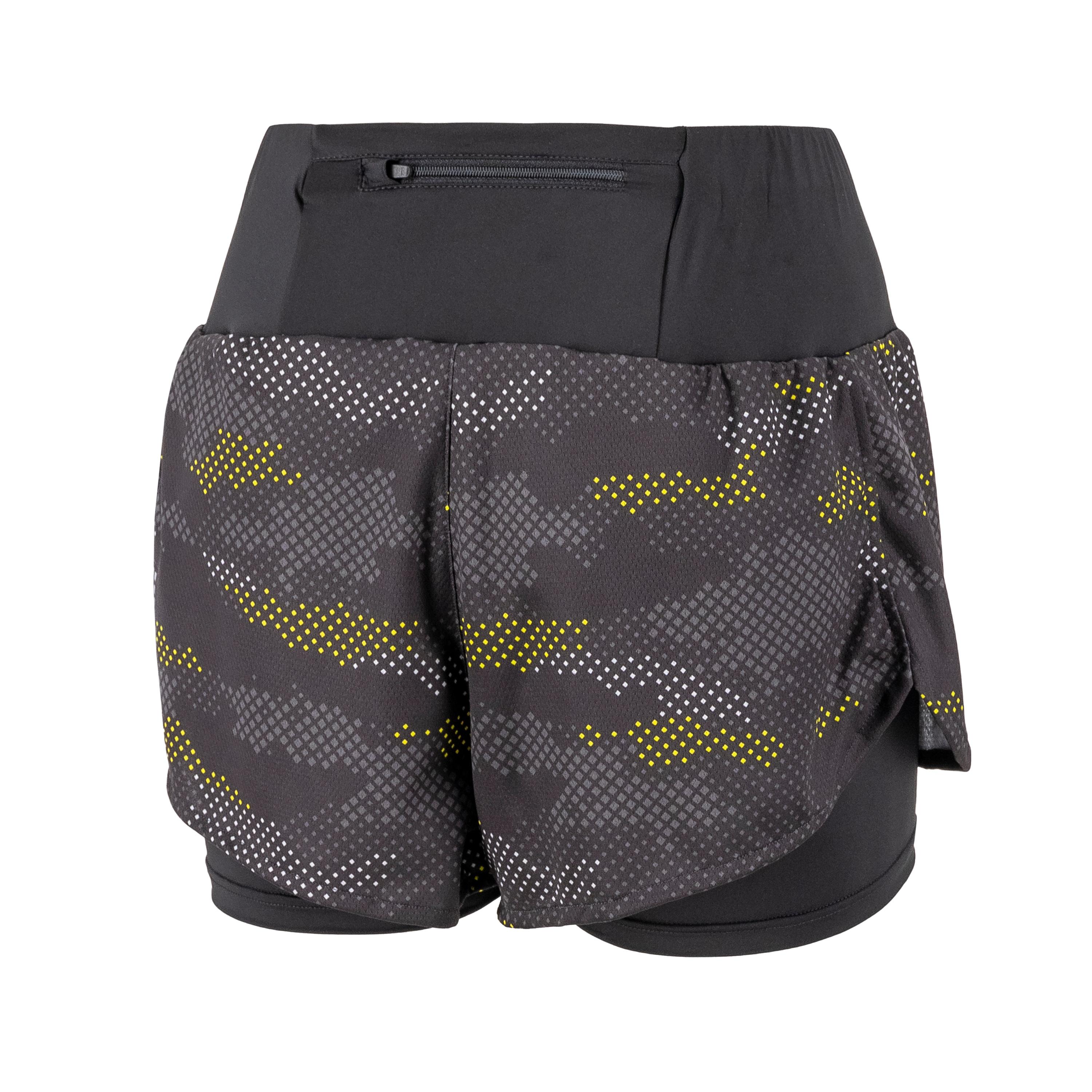 Doro cardio short - dark gray/yellow - sportful