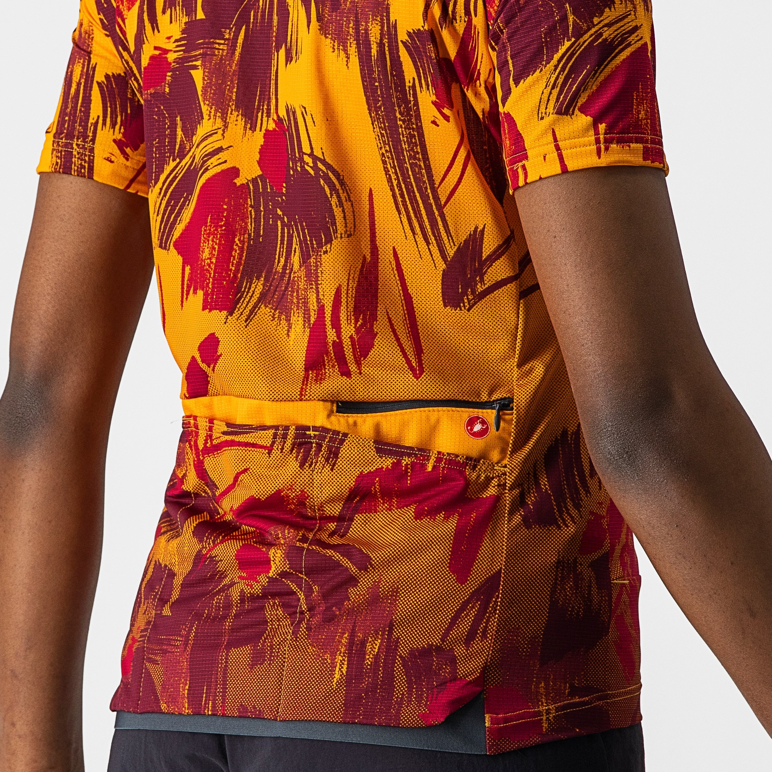 Unltd sentiero jersey - golden orange/ barbaresco red - castelli