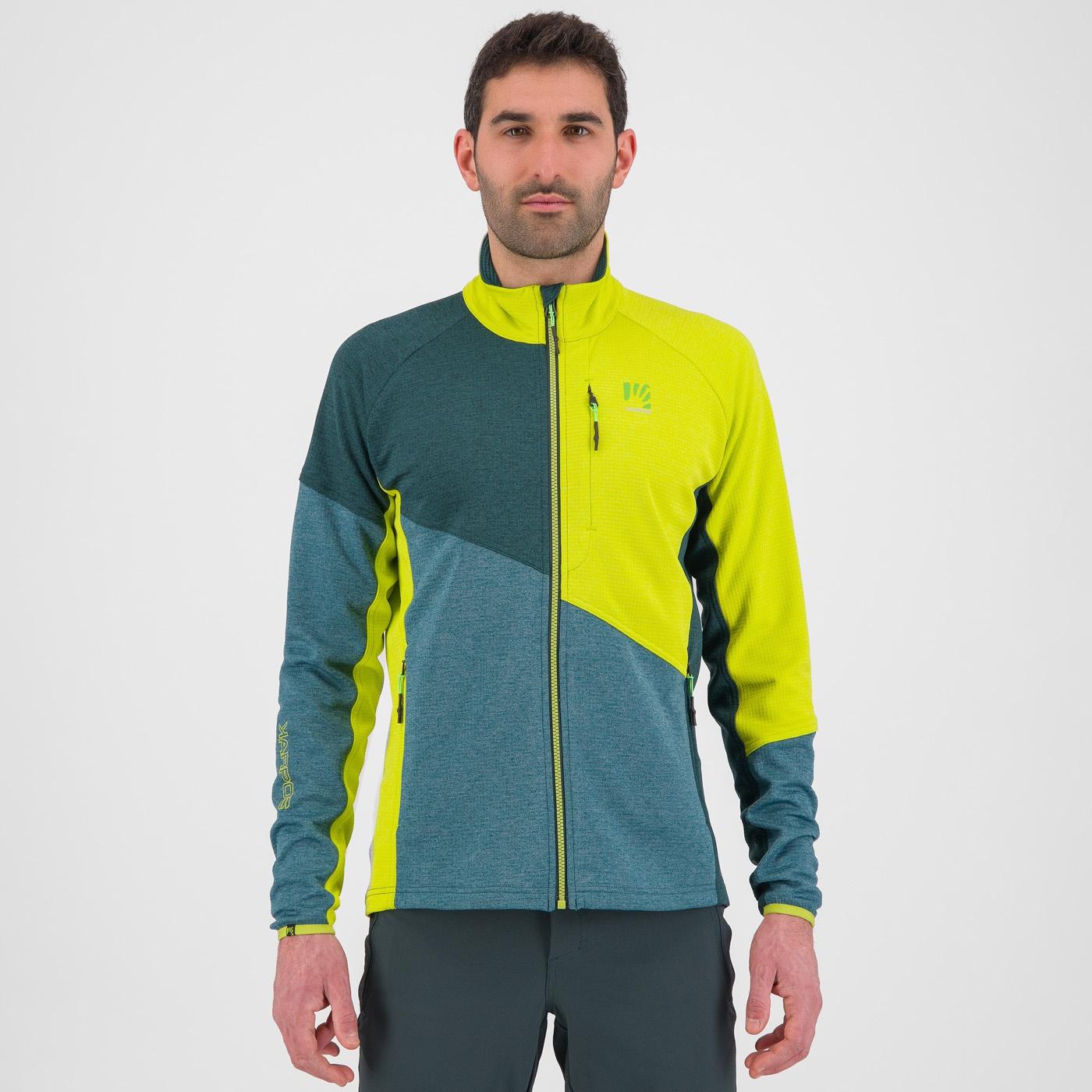 Federa full-zip fleece - balsam/forest/kiwi colada - karpos