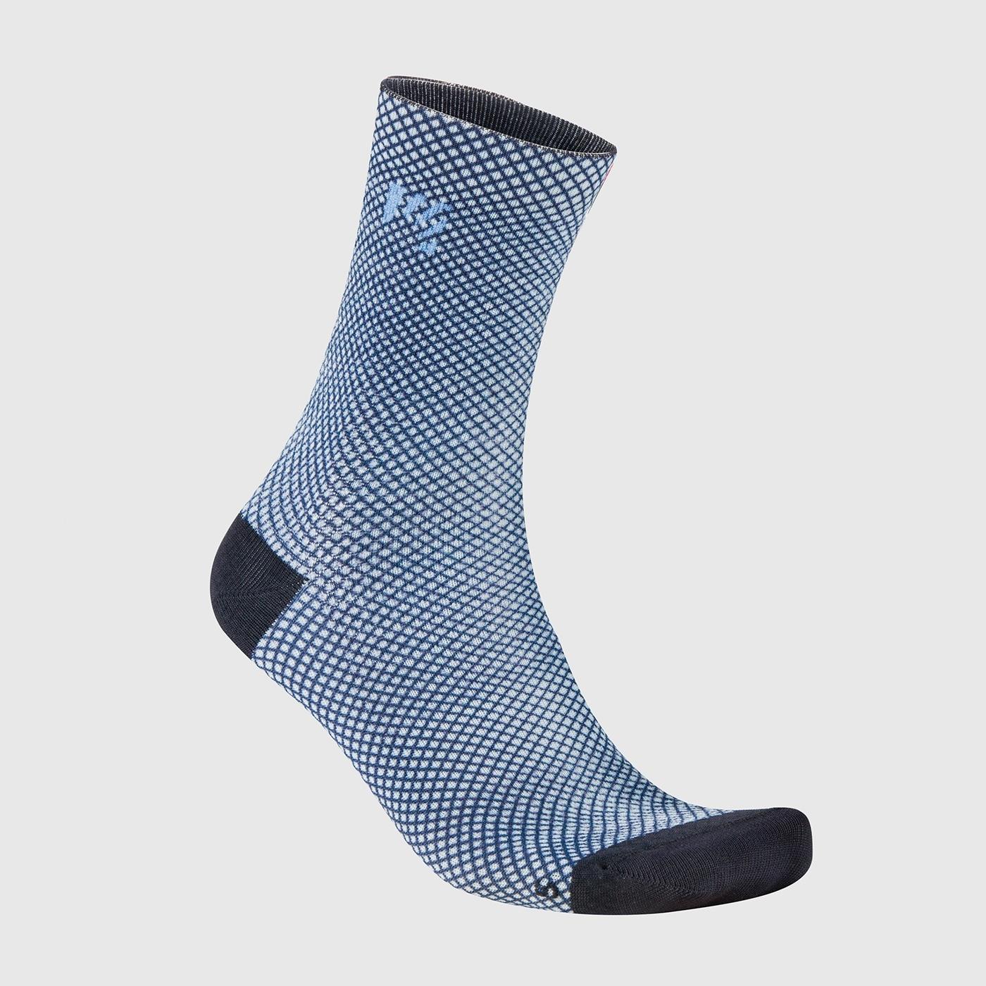 Logo print w socks - niagara bright white ombre blu - karpos