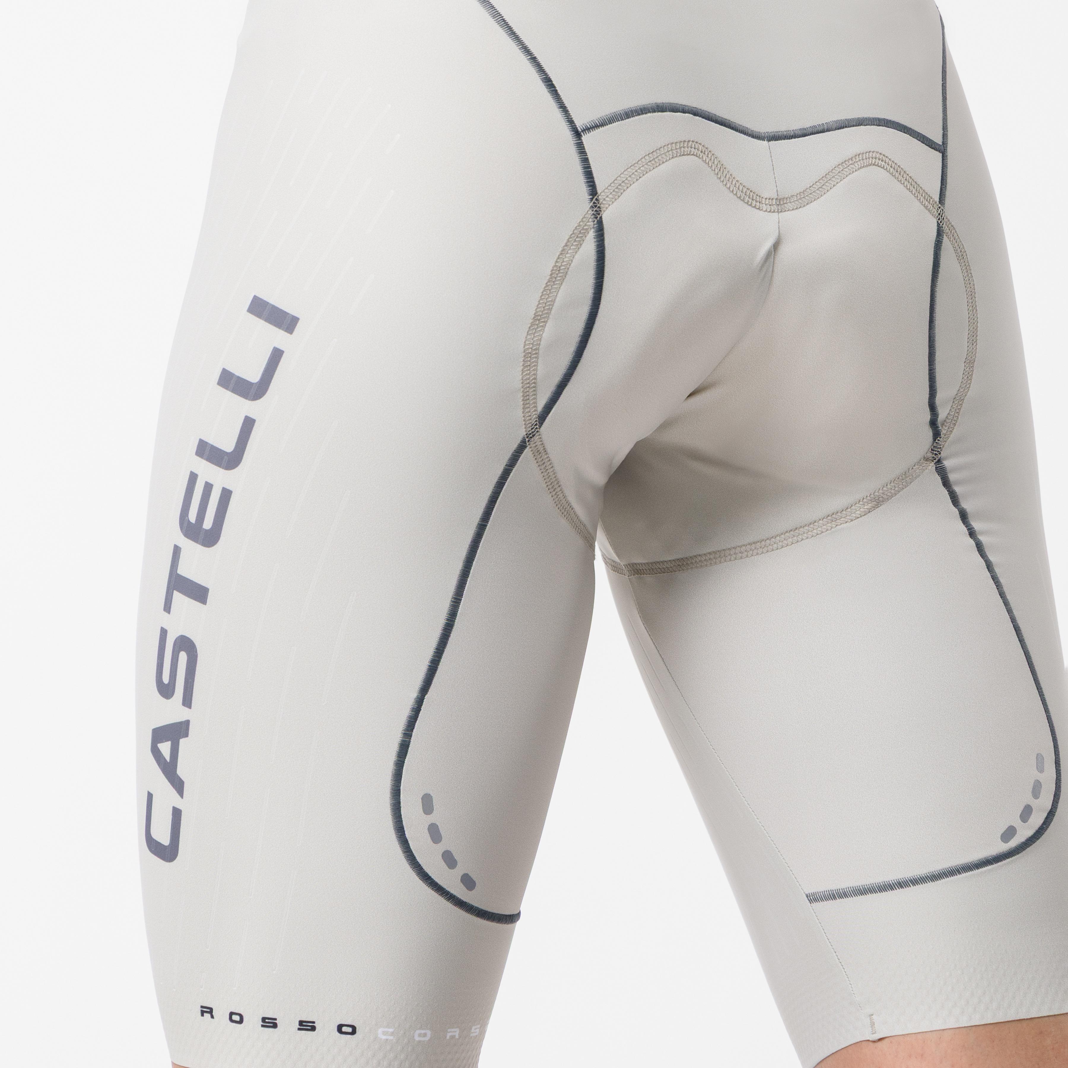 Free aero race s kit bibshort - silver moon/smoky gray - castelli
