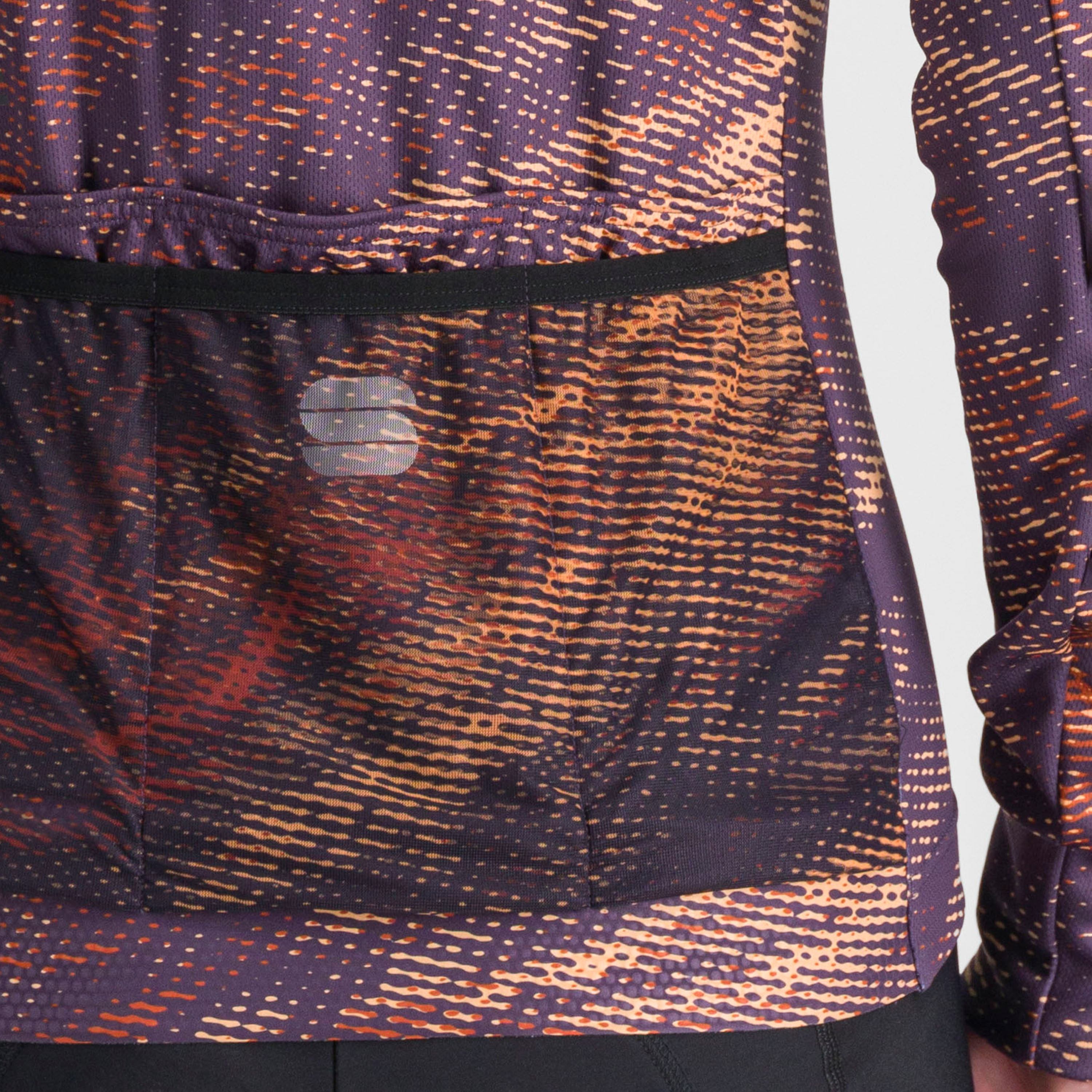 Cliff supergiara w thermal jersey - nightshade cayenna papaya - sportful