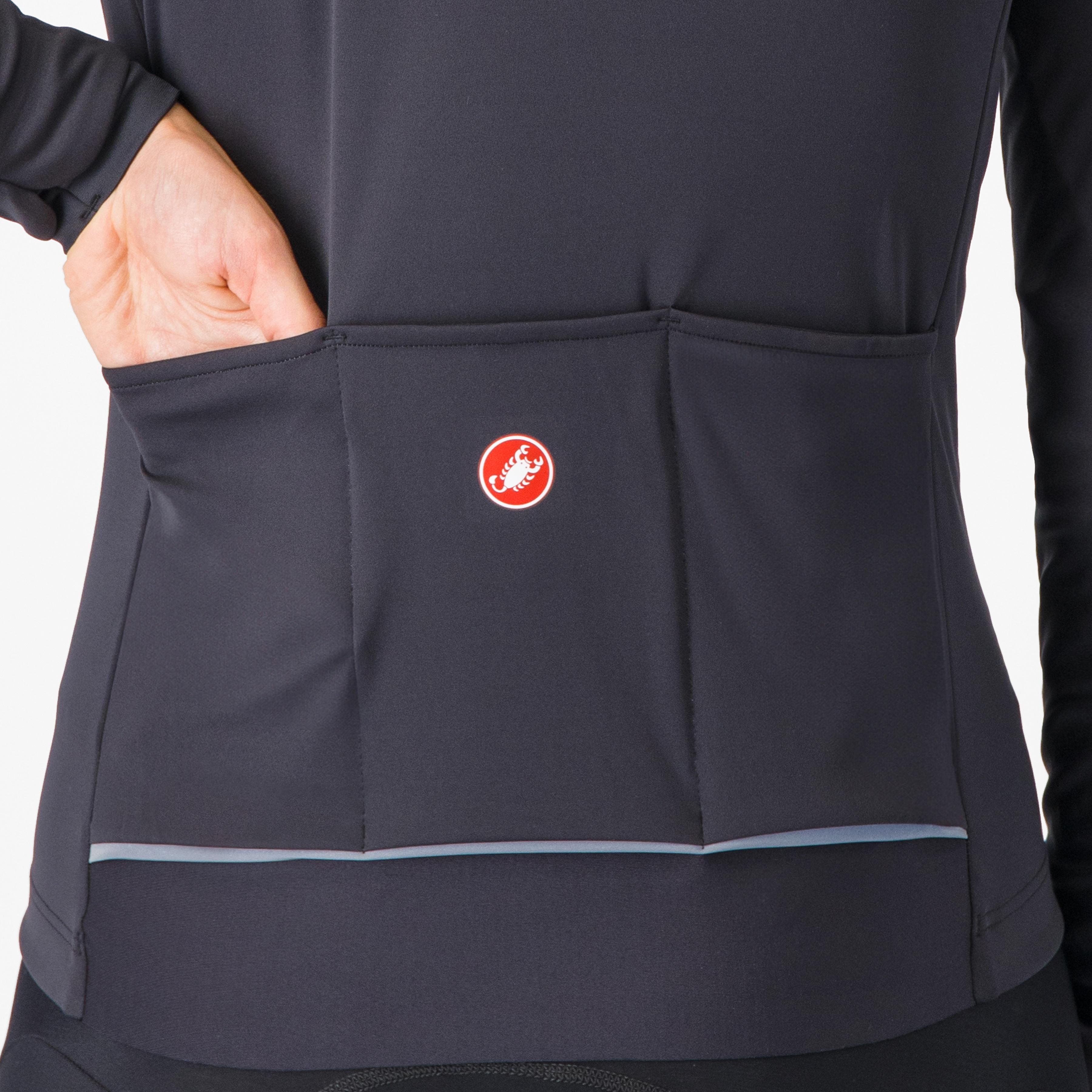 Alpha 150 w jacket - light black/black - castelli