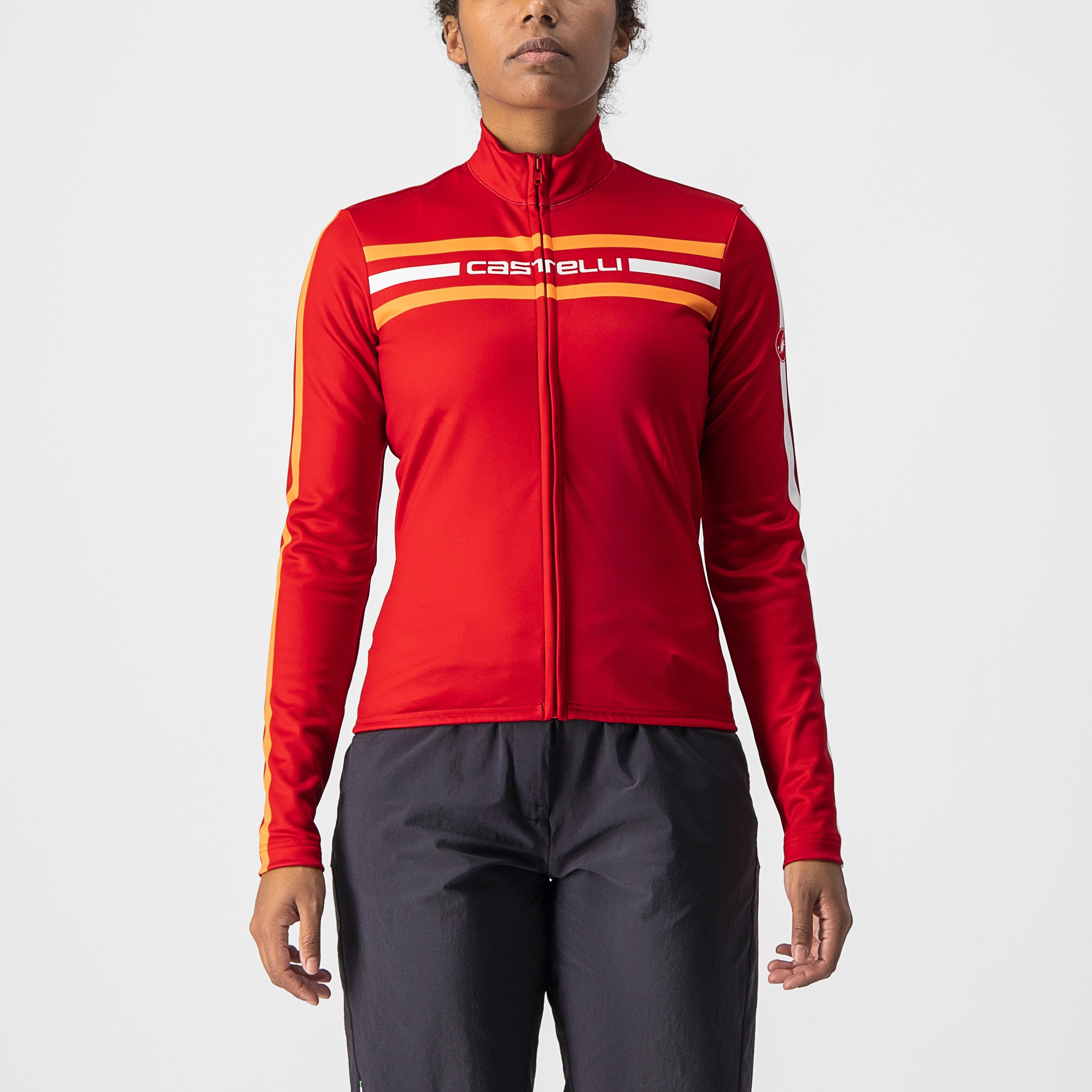 Unlimited w thermal jersey - dark red - castelli