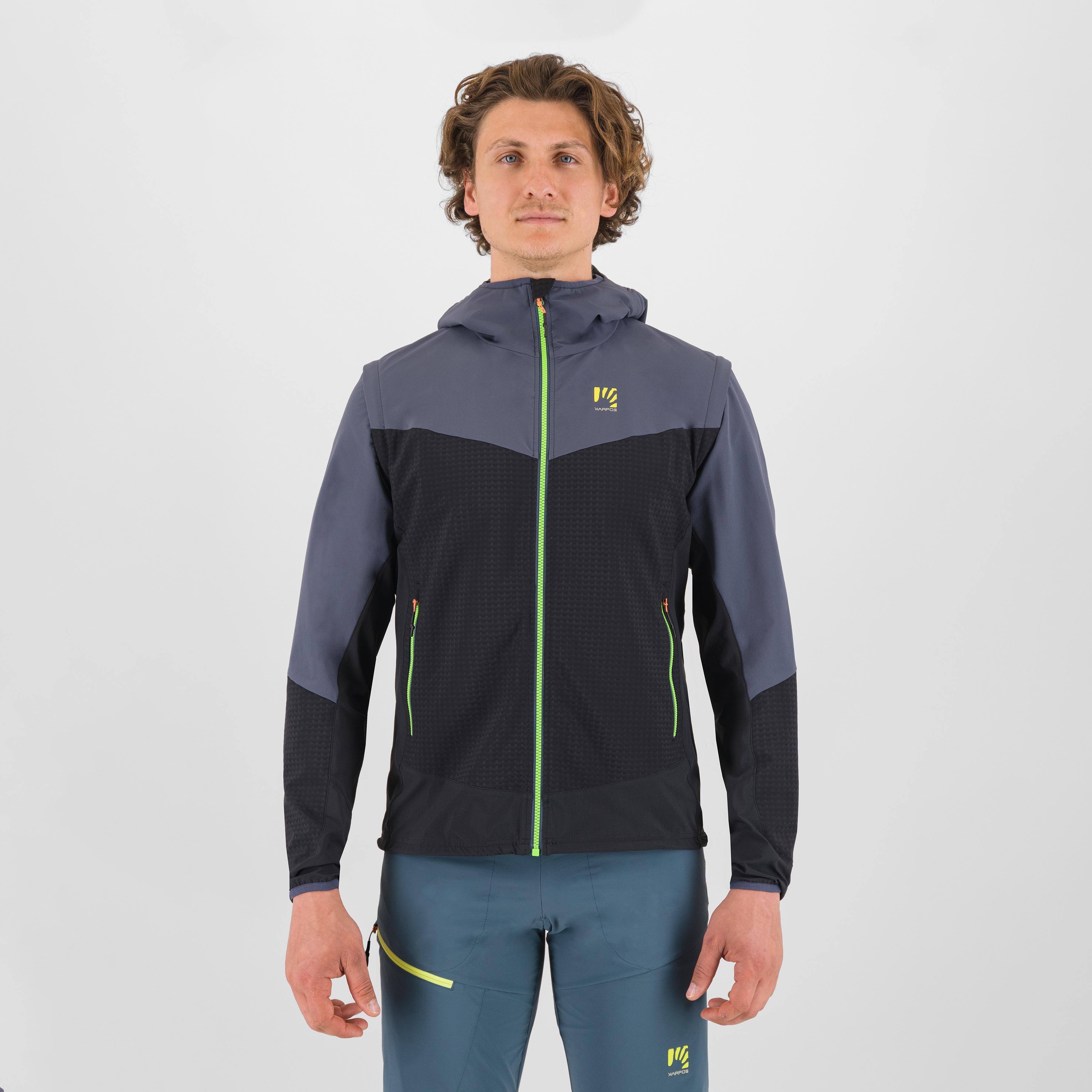 Lede  convertible jacket - black/ombre blue - karpos