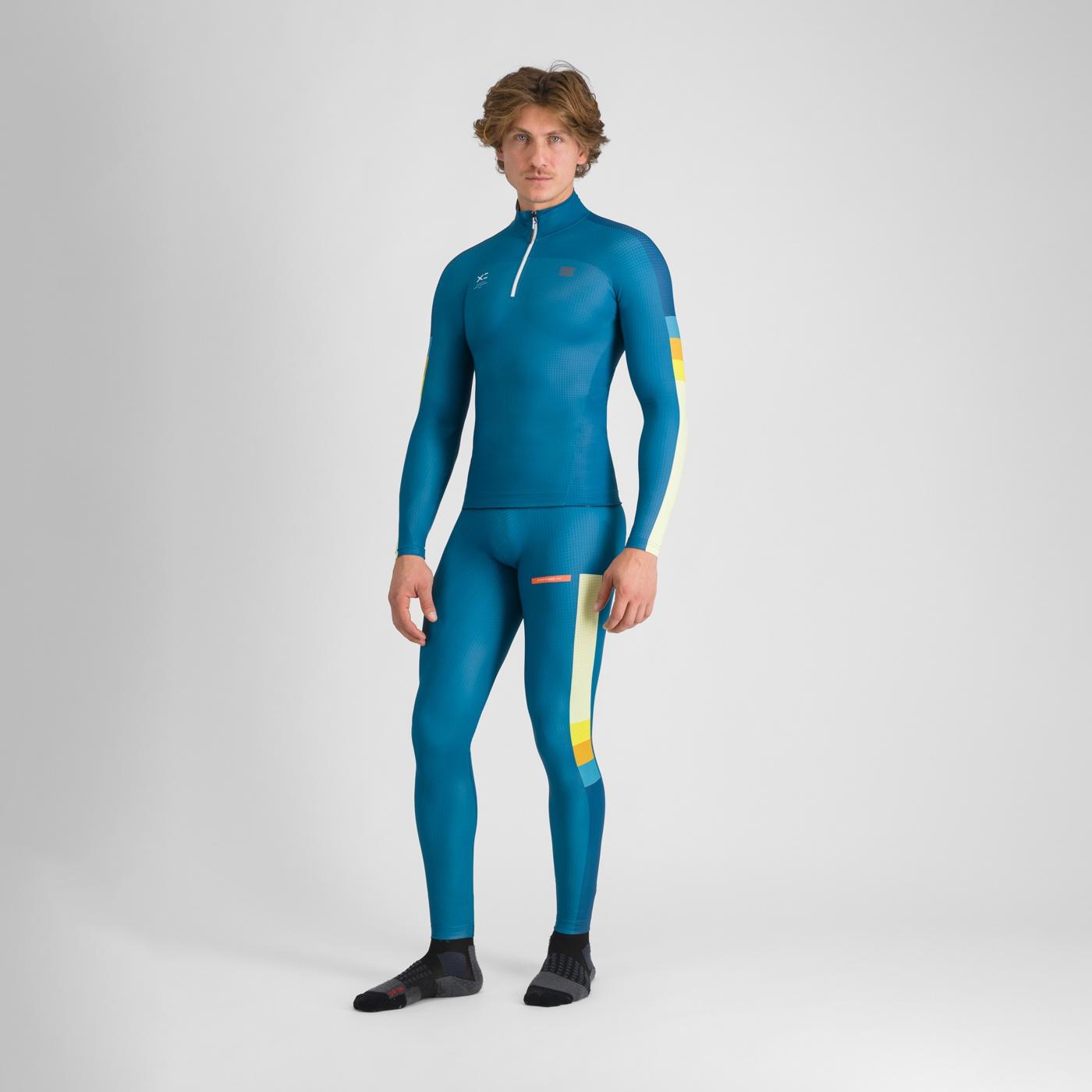 Apex jersey - blue corsair/green /yellow - sportful