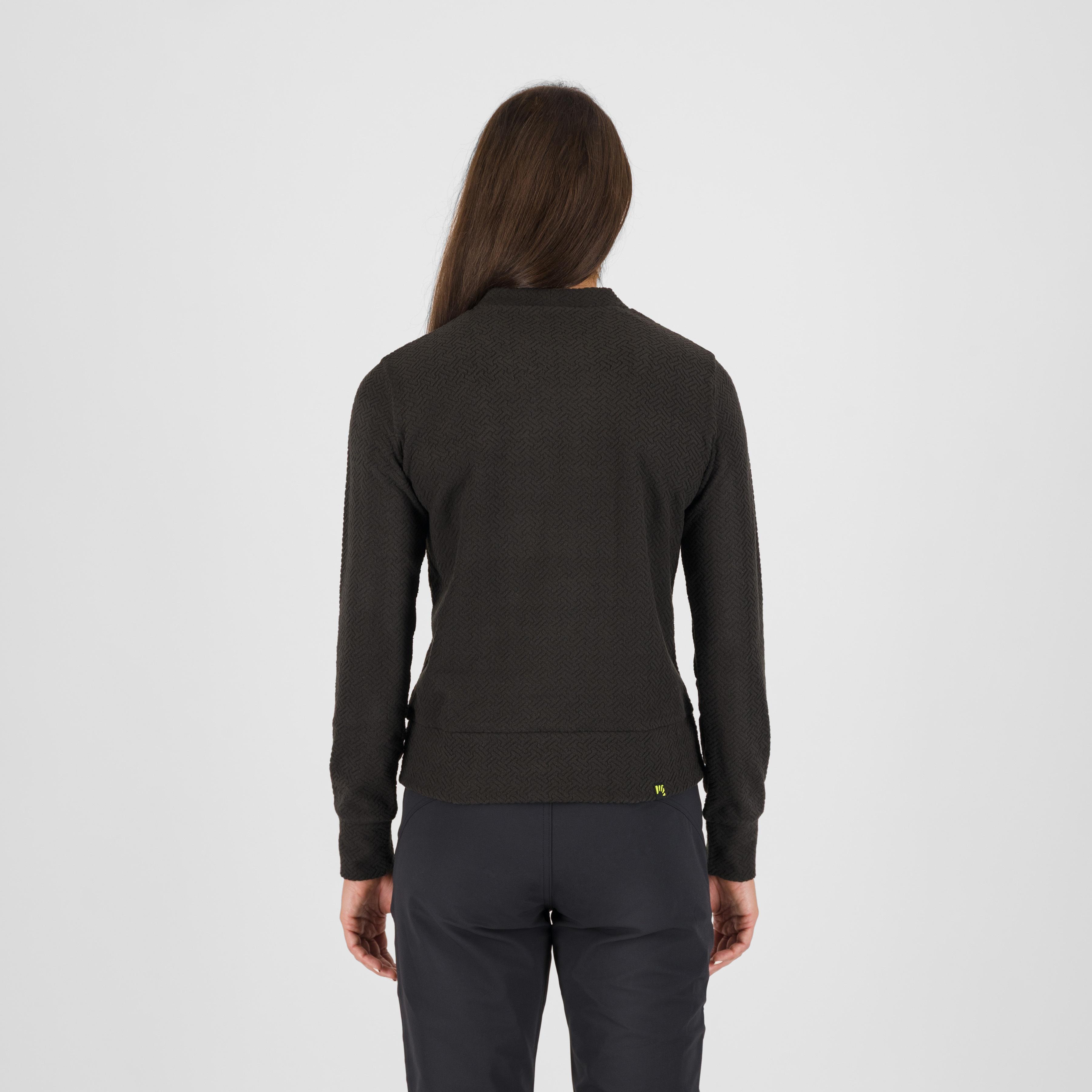 Mesdi' w crewneck fleece - black - karpos