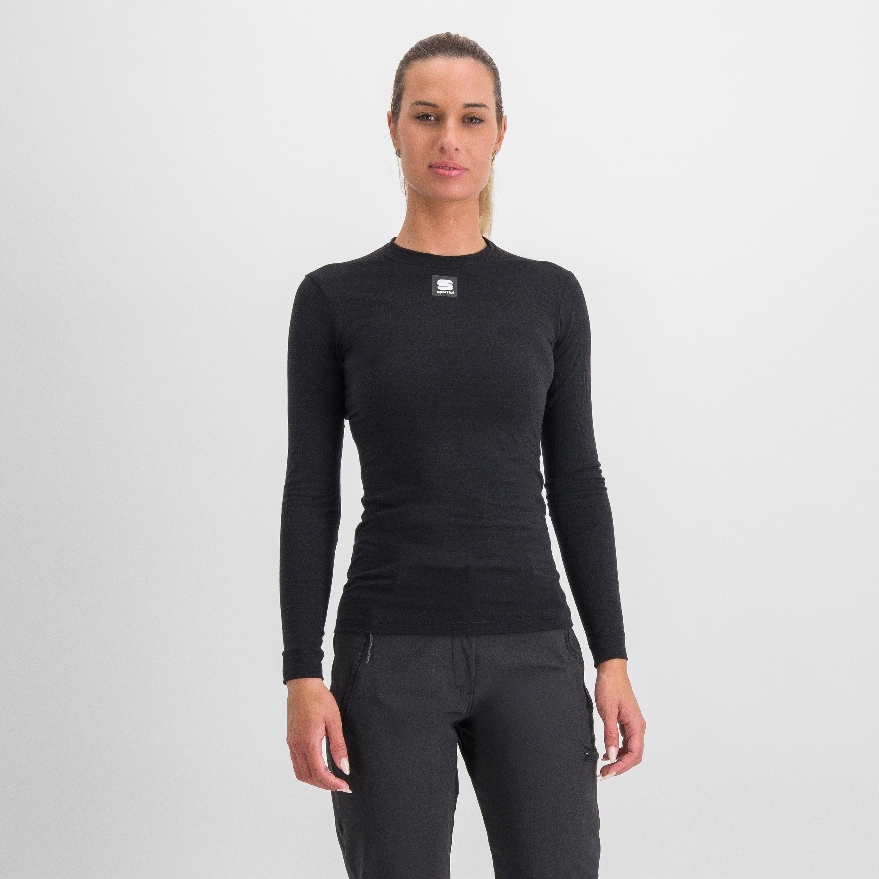 Merino w tee long sleeve - black - sportful