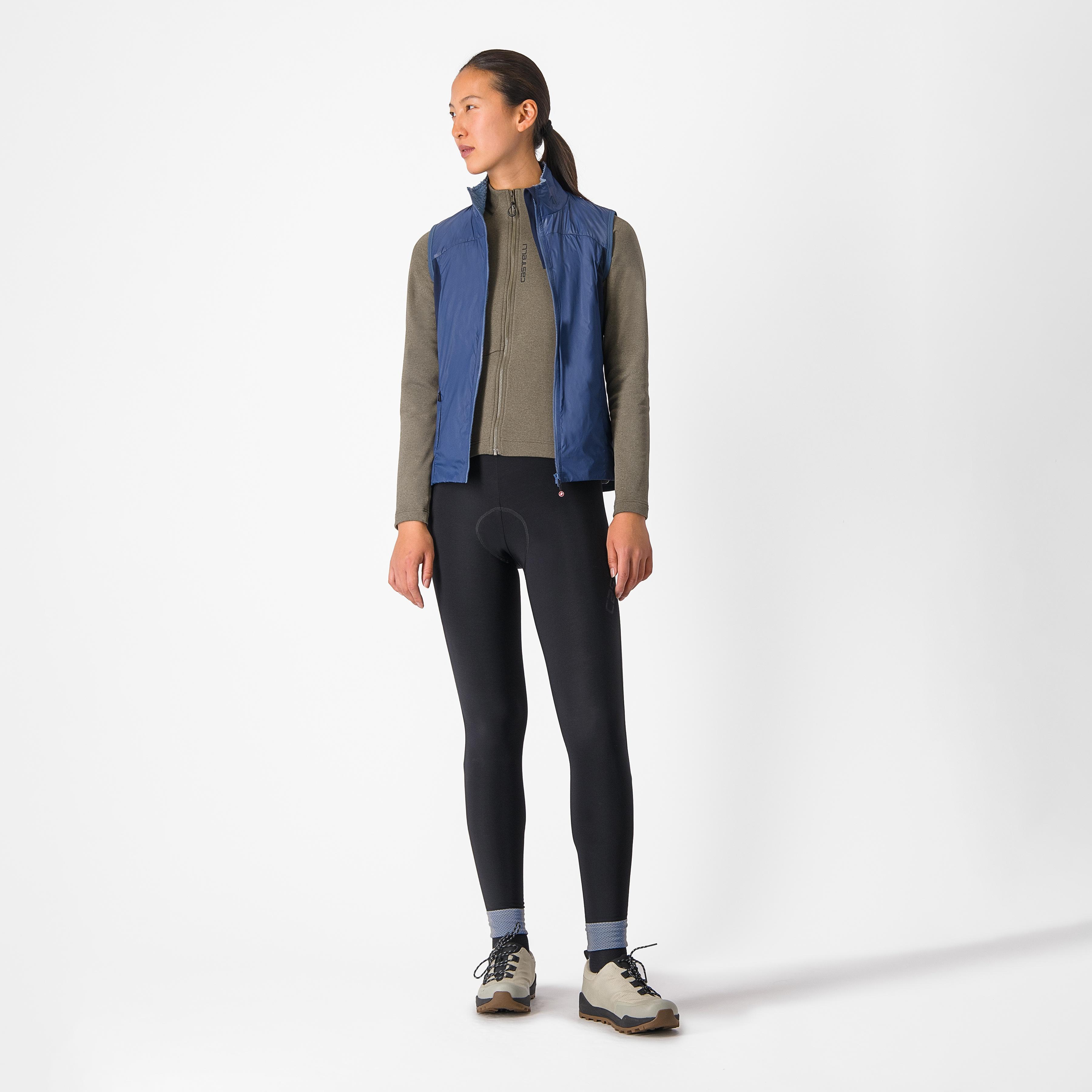 Unlimited w puffy vest - austin blue/sterling blue - castelli