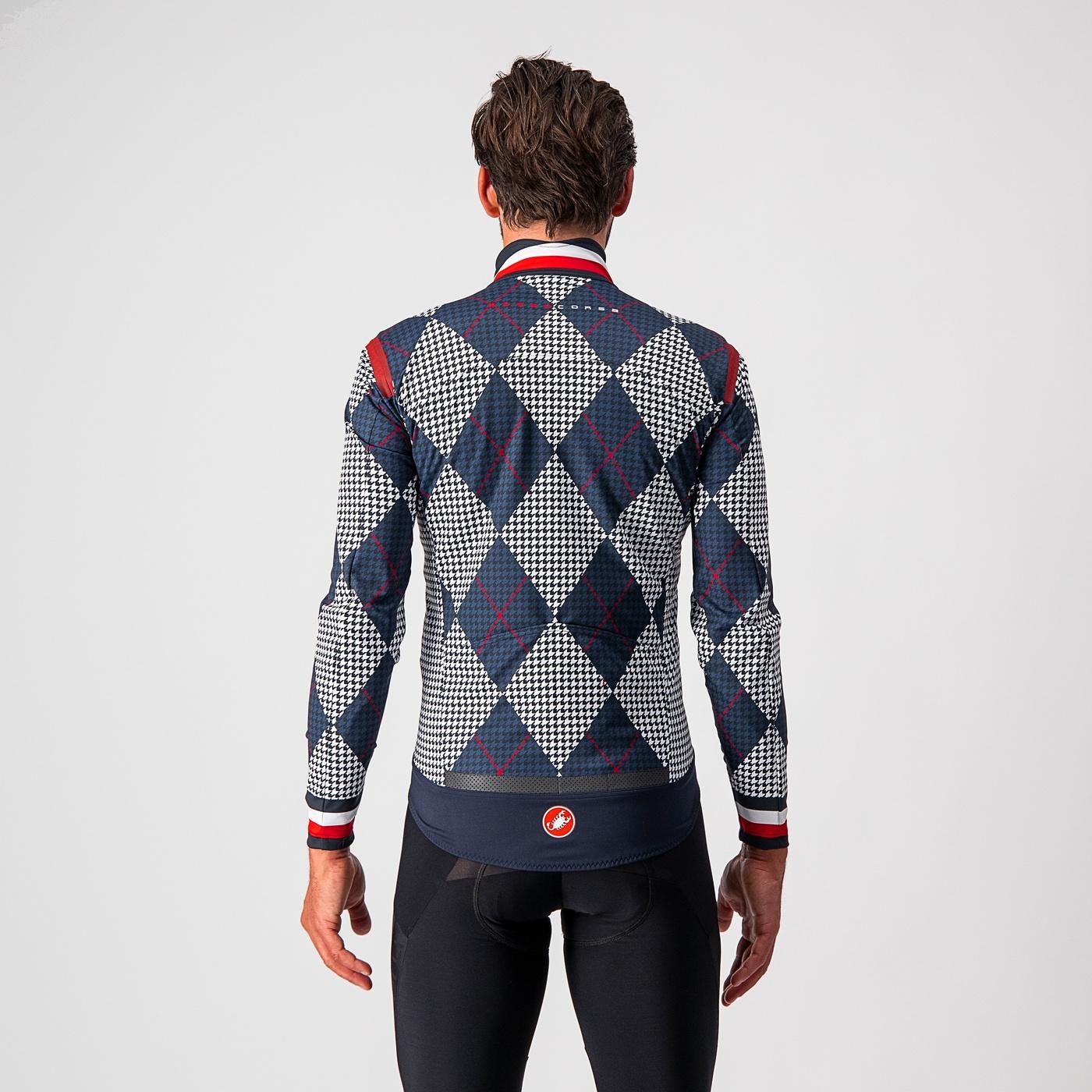 Perfetto ros long sleeve - savile blue/white-pro red-argy - castelli