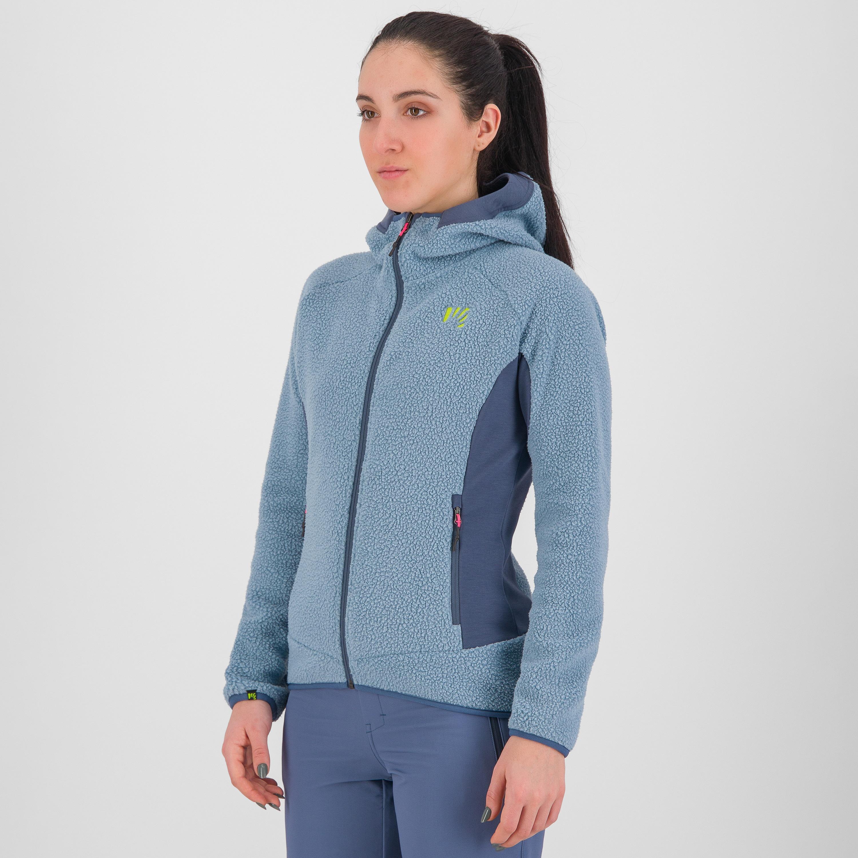 80's hoodie w fleece - mountain spring/bering sea - karpos
