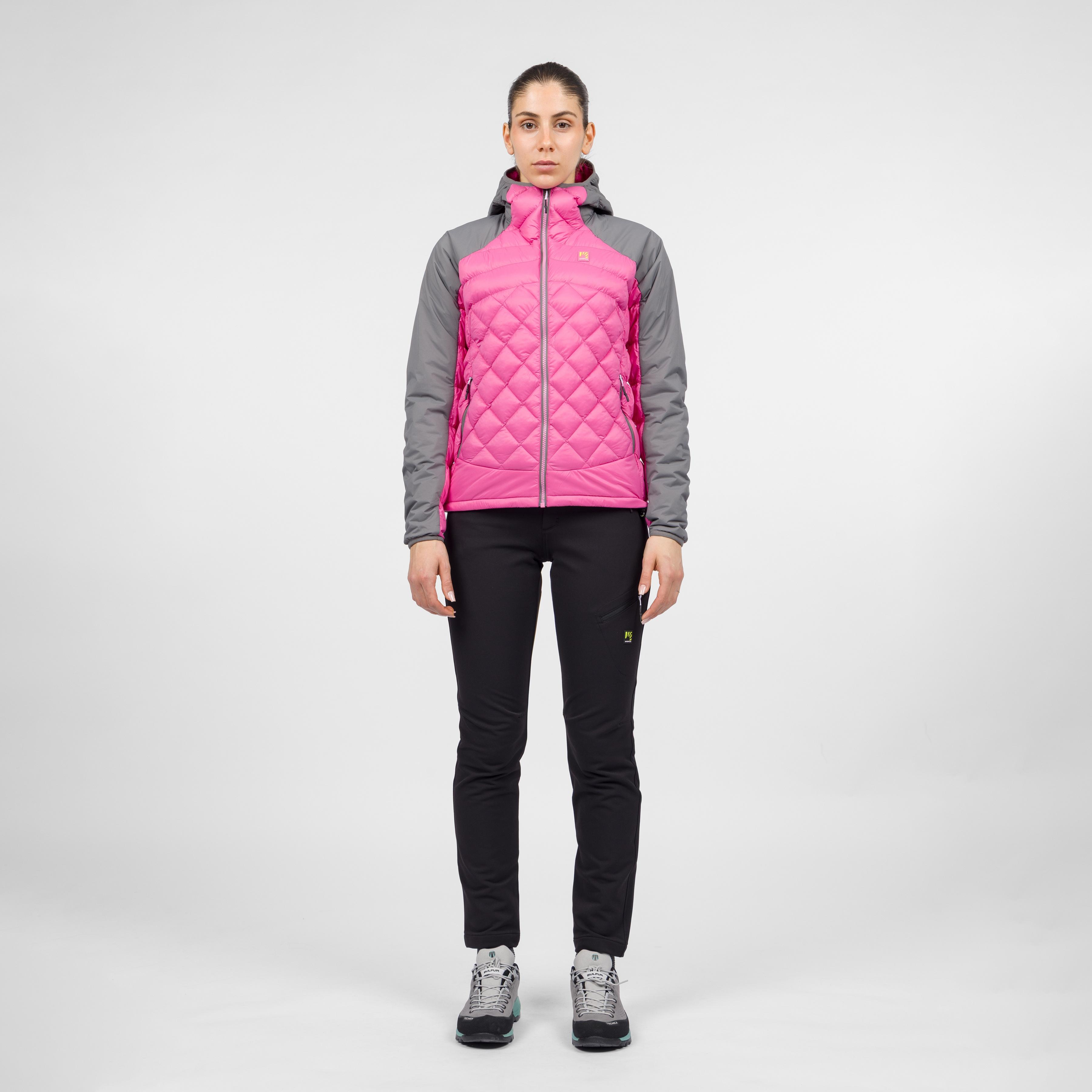 Lastei active plus w jacket - pink power/smoked - karpos