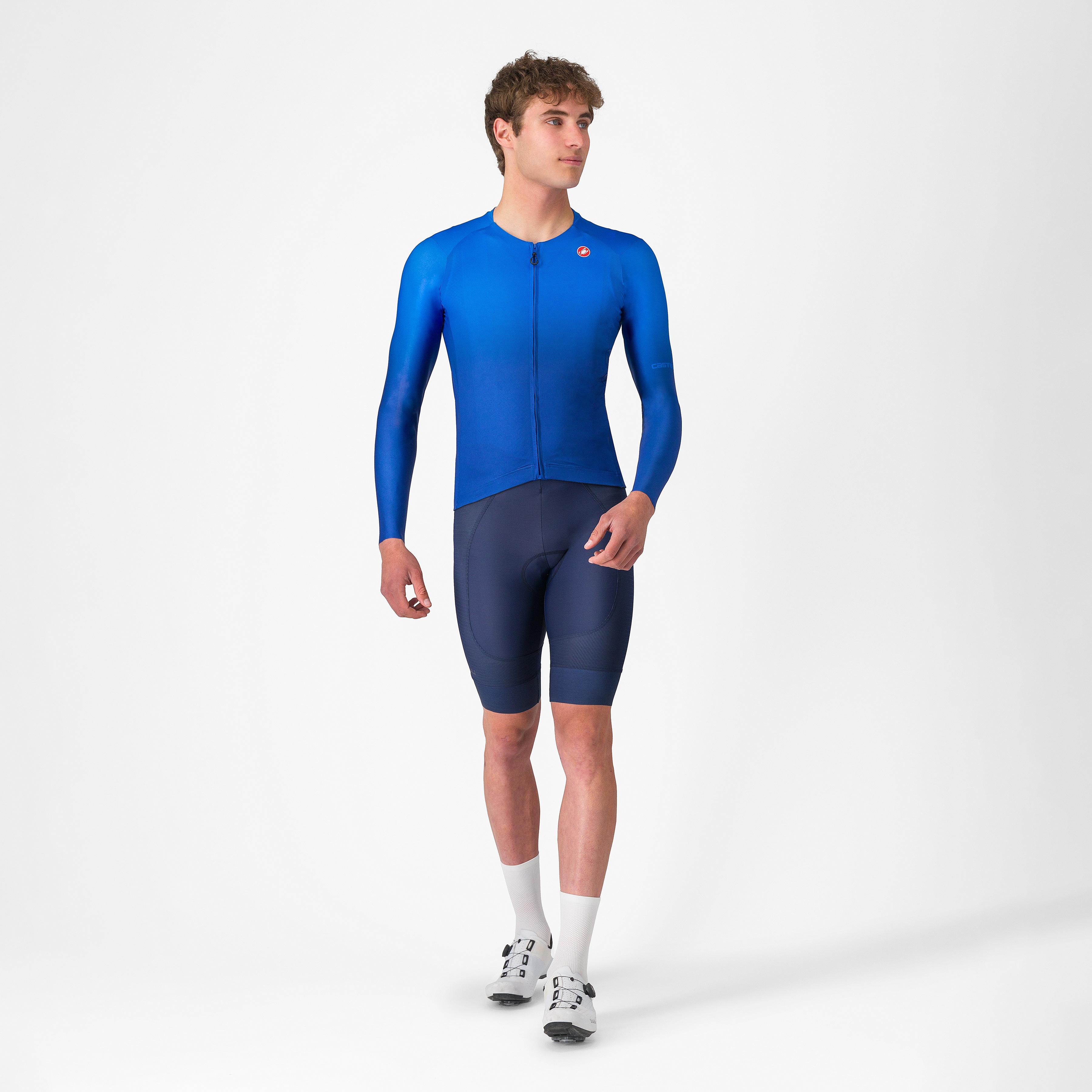 Upf long sleeve jersey - azzurro italia - castelli