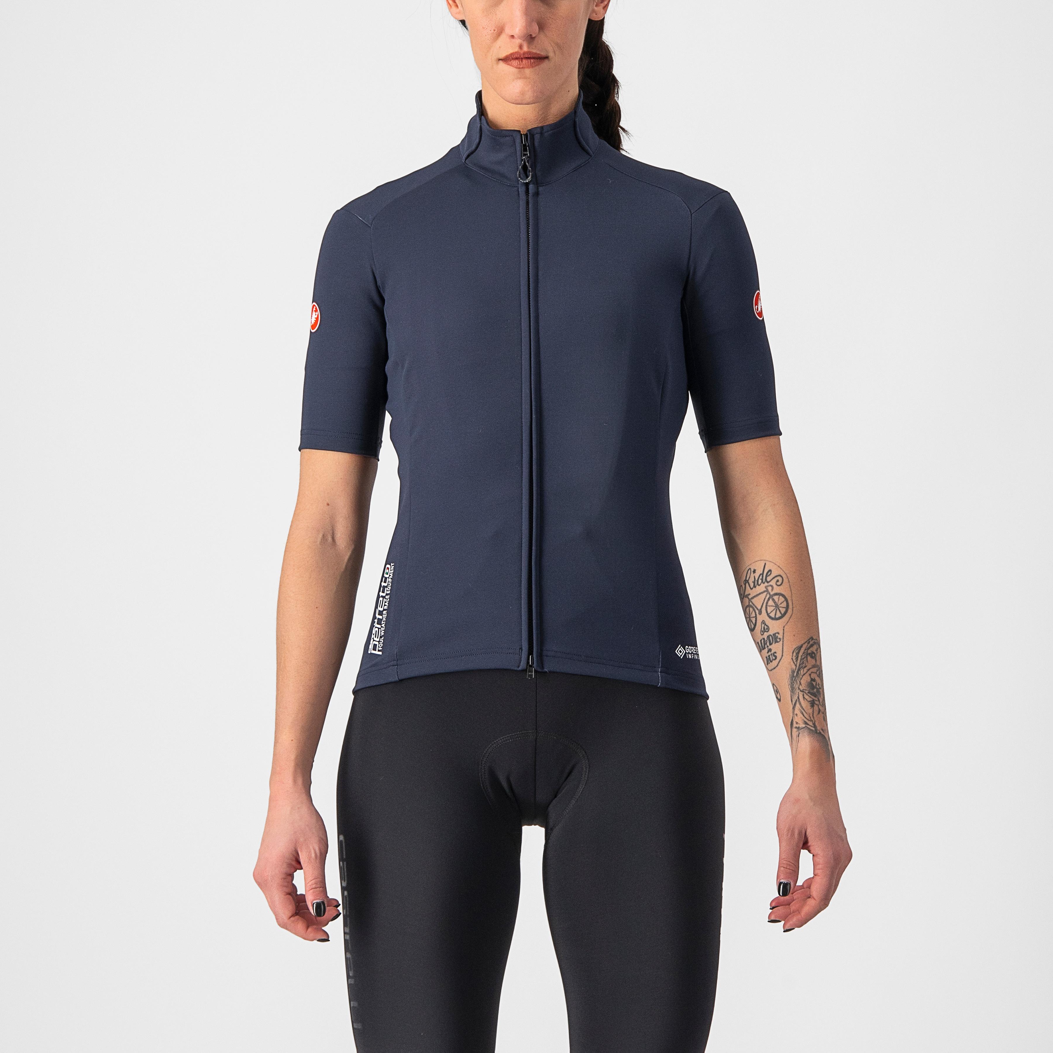 Perfetto ros 2w wind jersey - savile blue - castelli