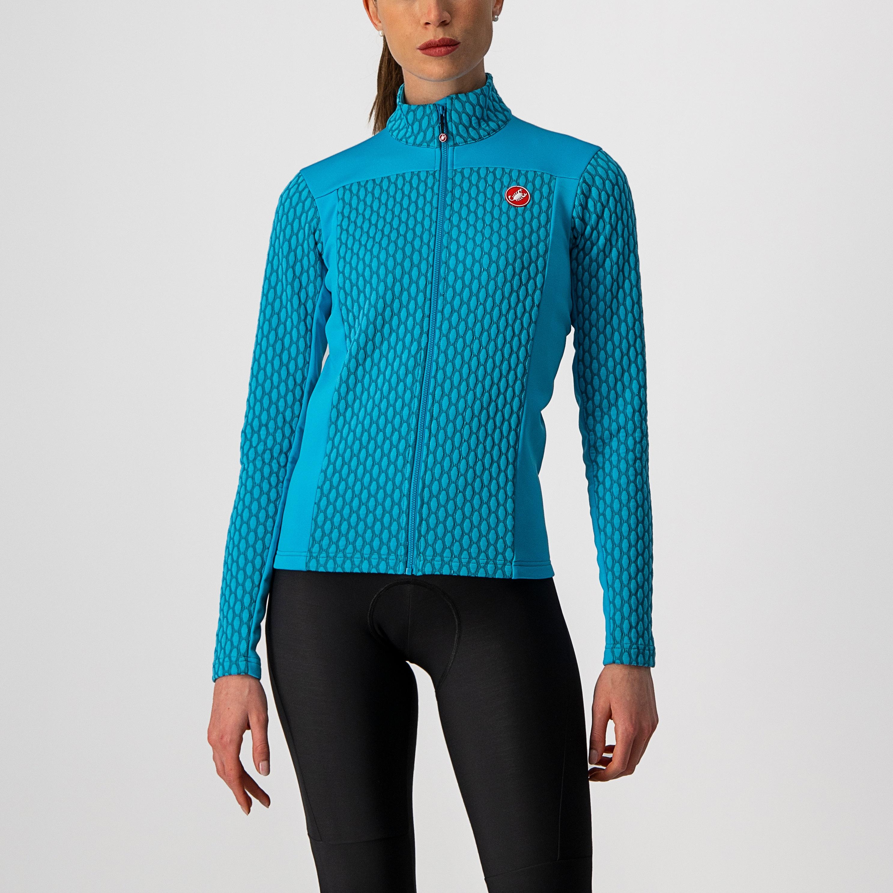 Sfida 2 jersey fz - teal blue/sky blue - castelli