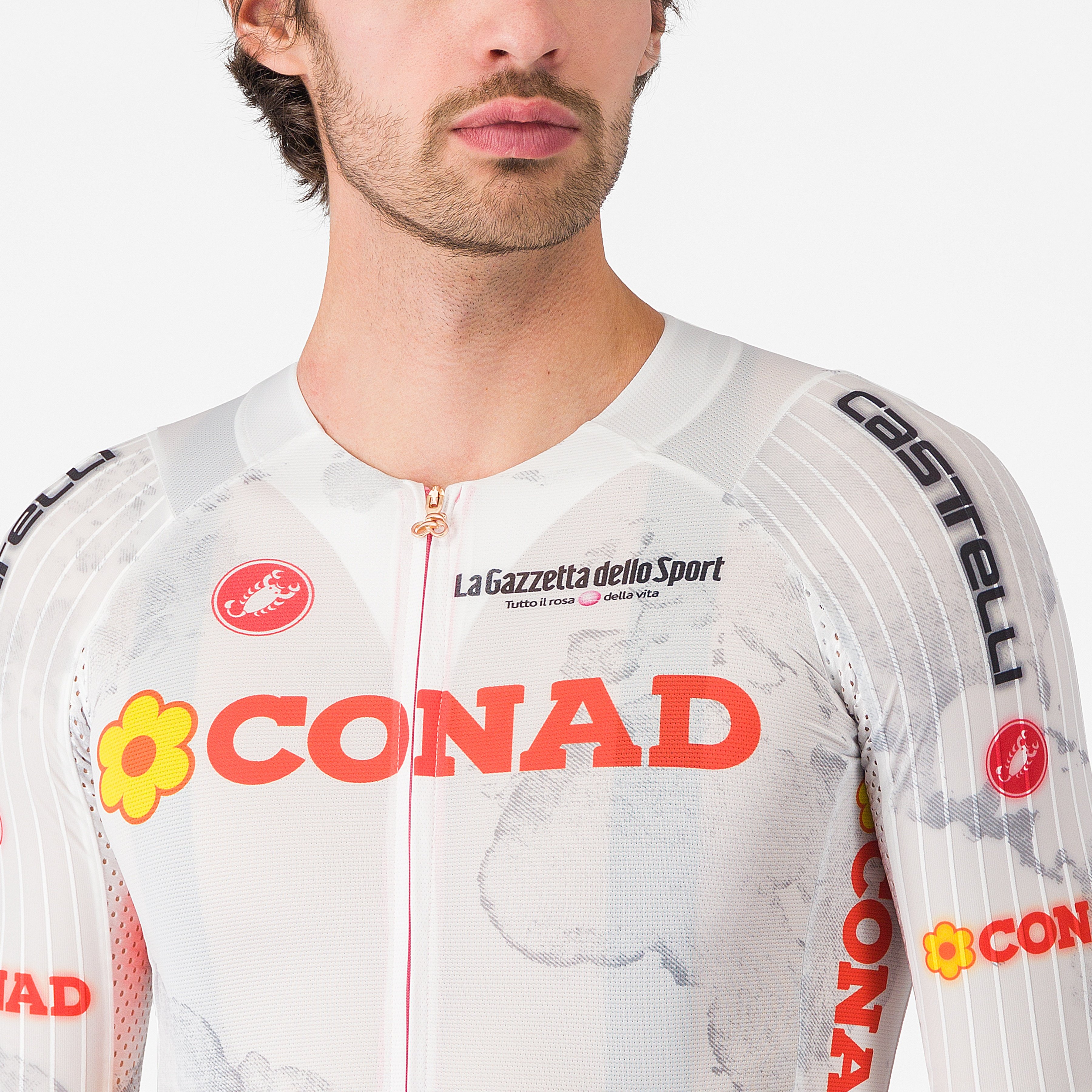 #giro108 race 8s jersey - bianco - castelli
